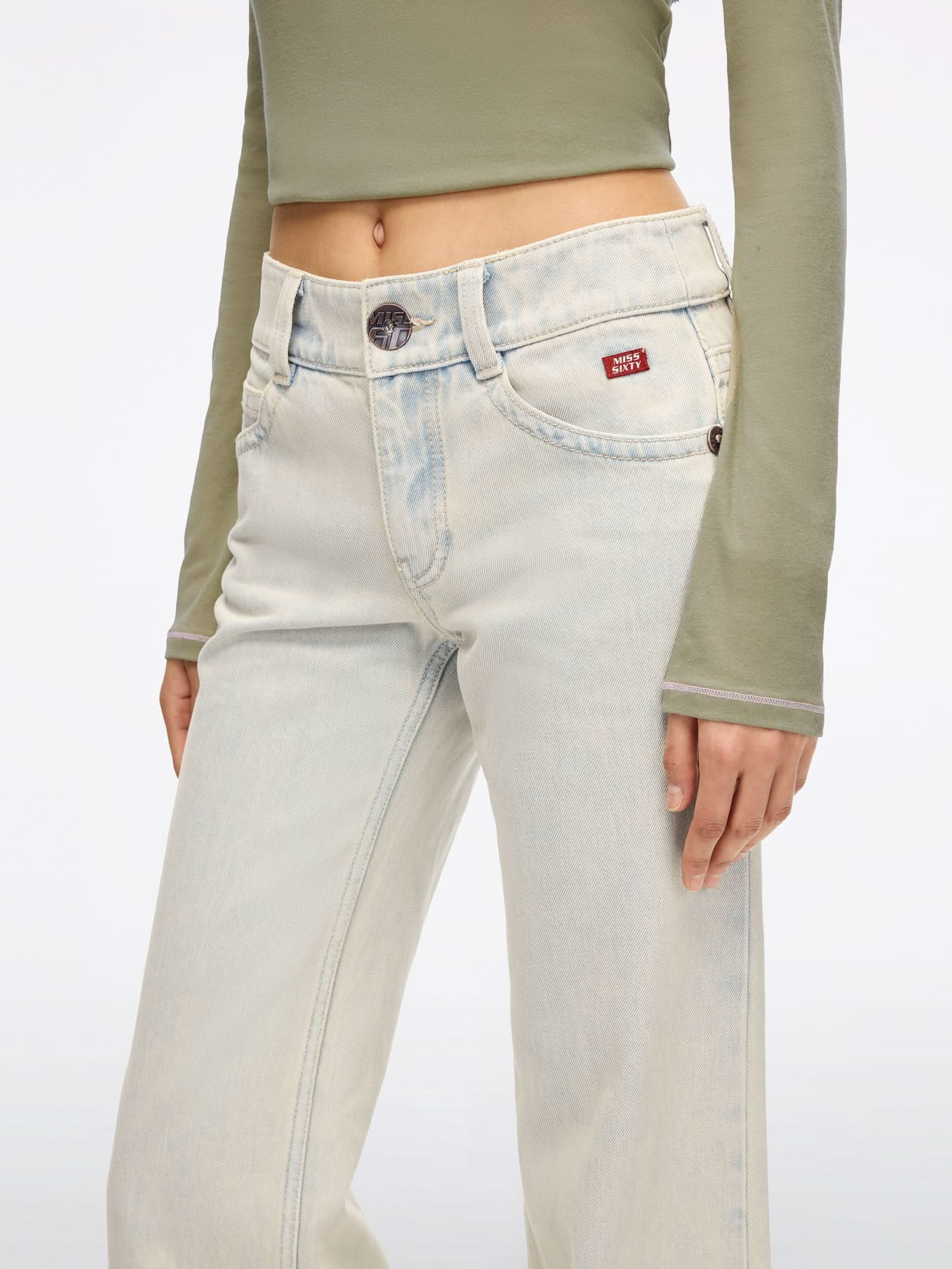 Distressed Flared Jeans