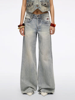 Distressed Flared Jeans