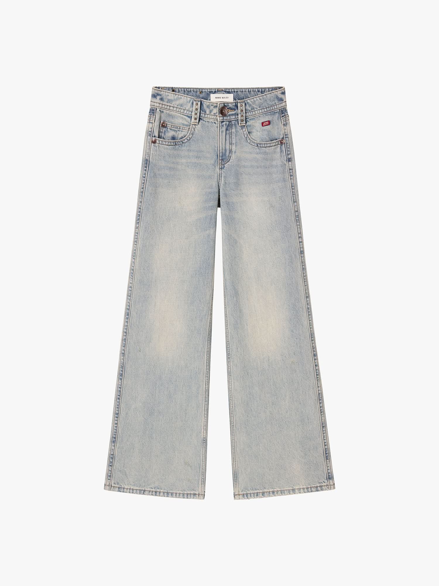 Distressed Flared Jeans