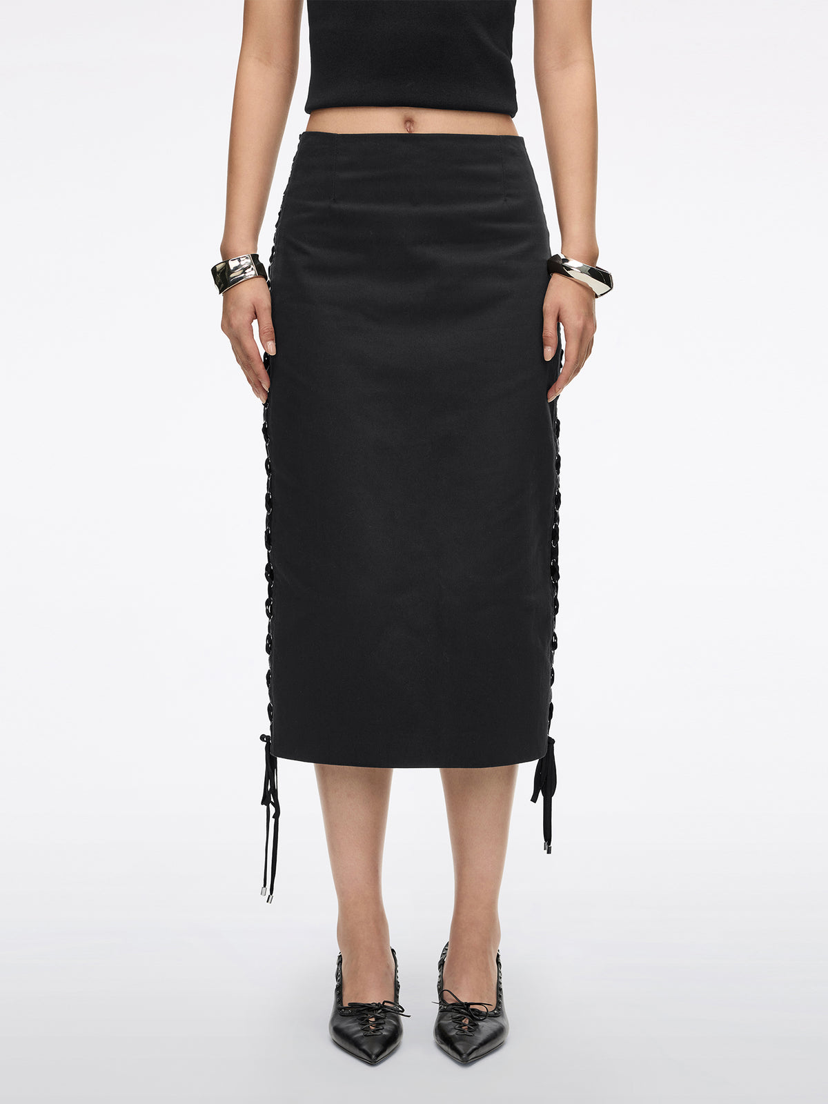 Lace-Up Skirt