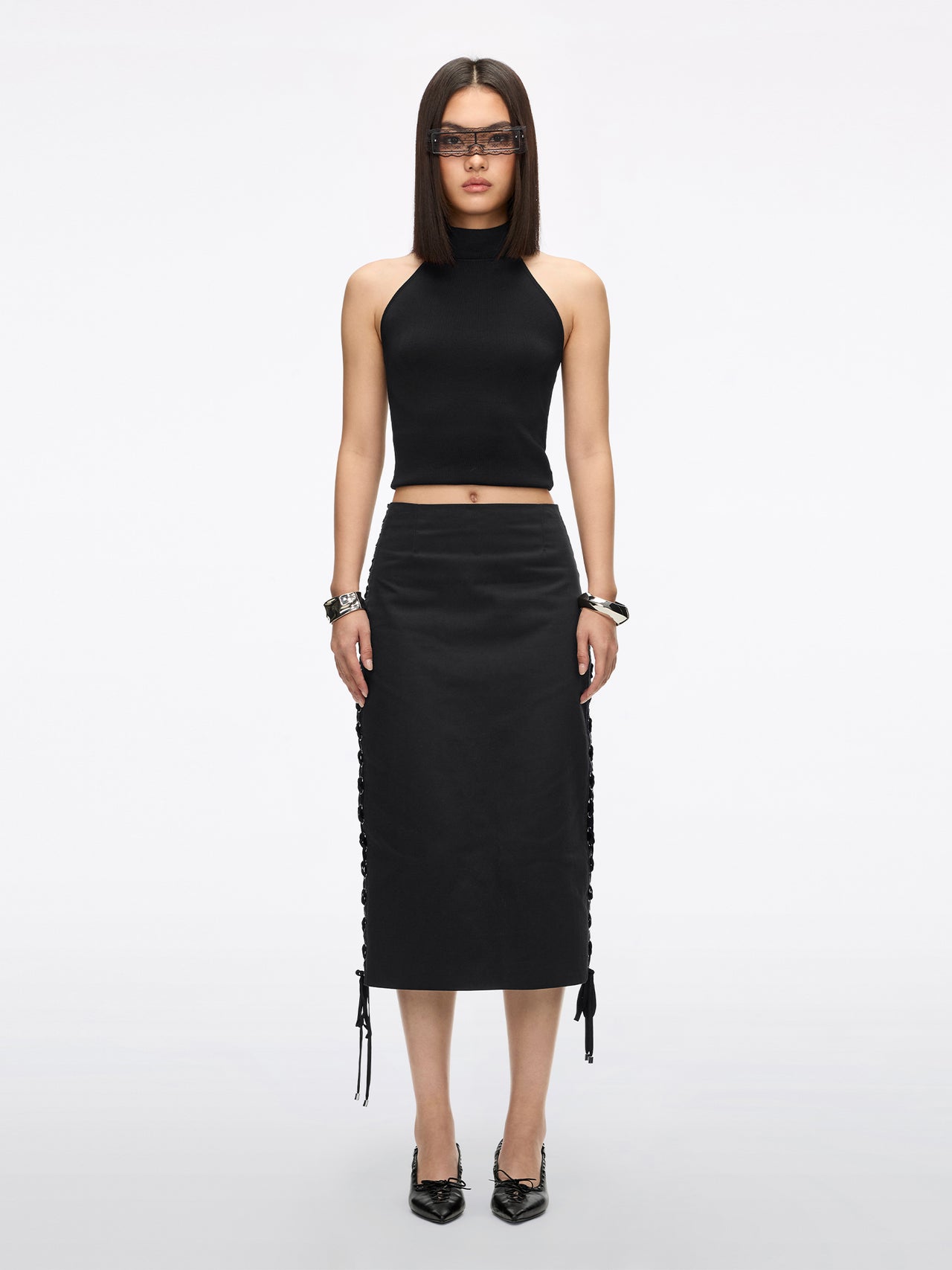 Lace-Up Skirt