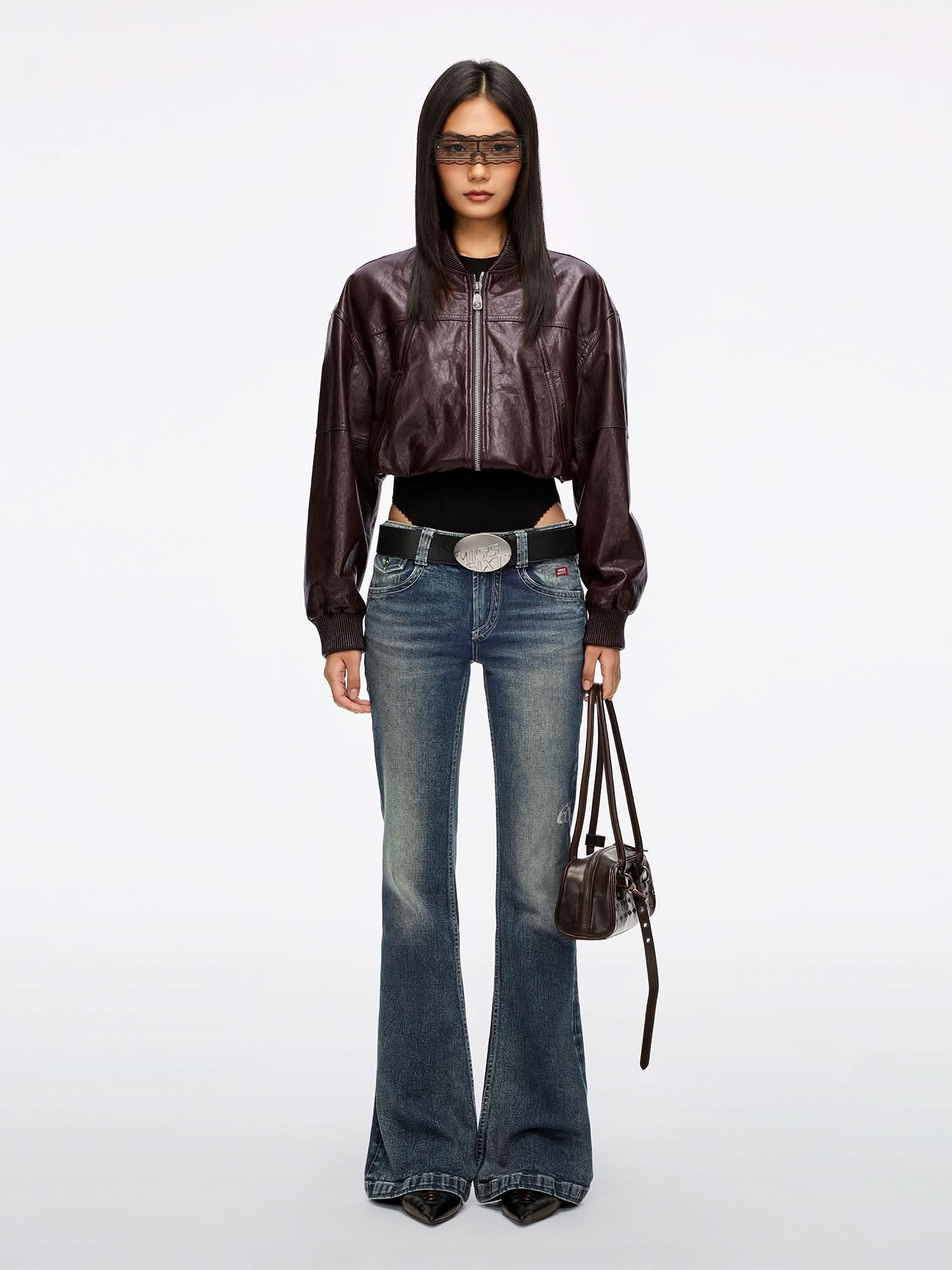 Genuine Leather Jacket - MISS SIXTY