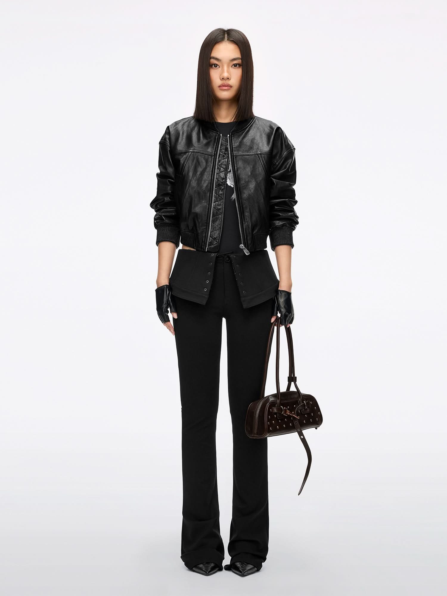 Genuine Leather Jacket - MISS SIXTY