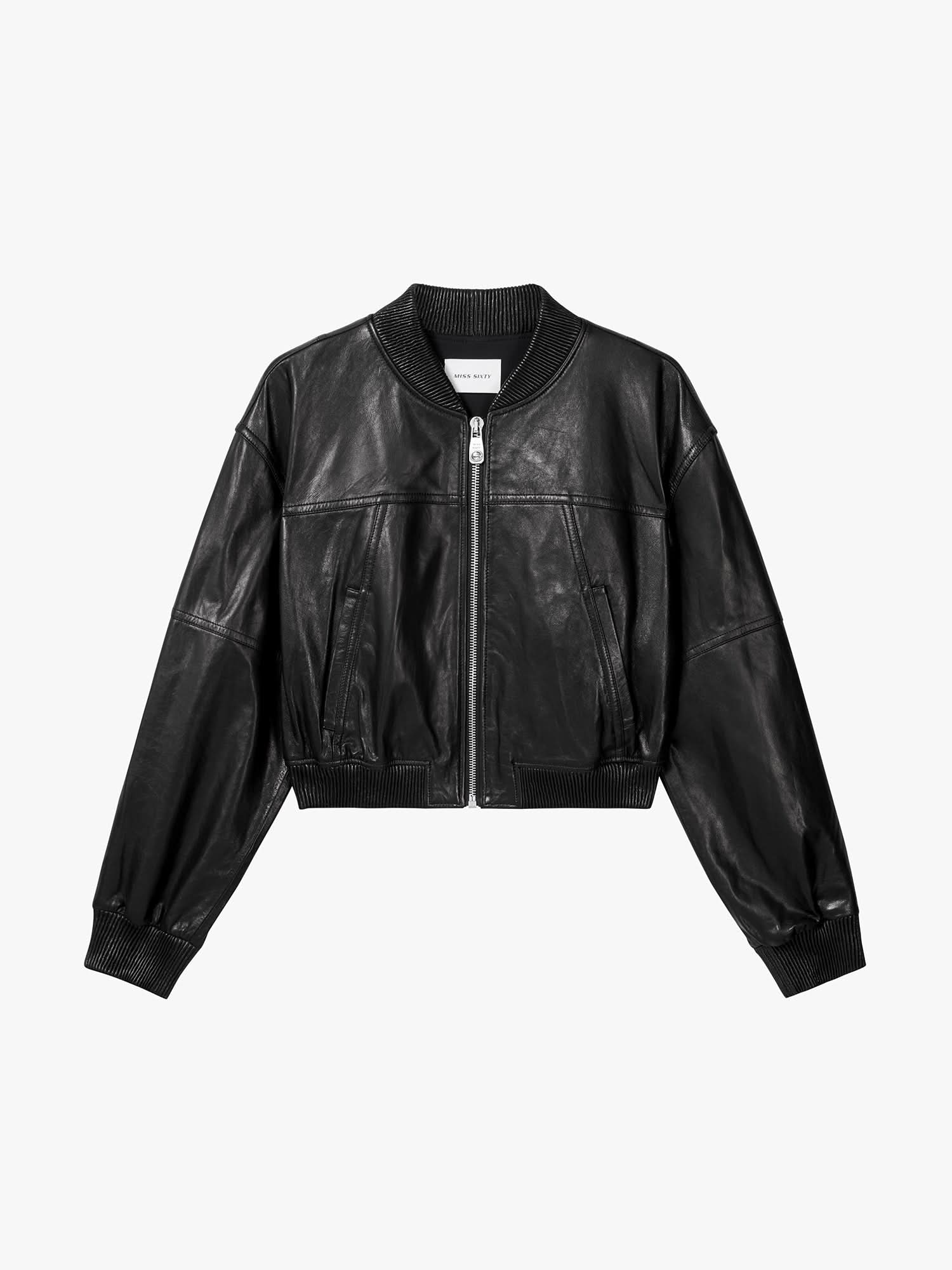 Genuine Leather Jacket - MISS SIXTY