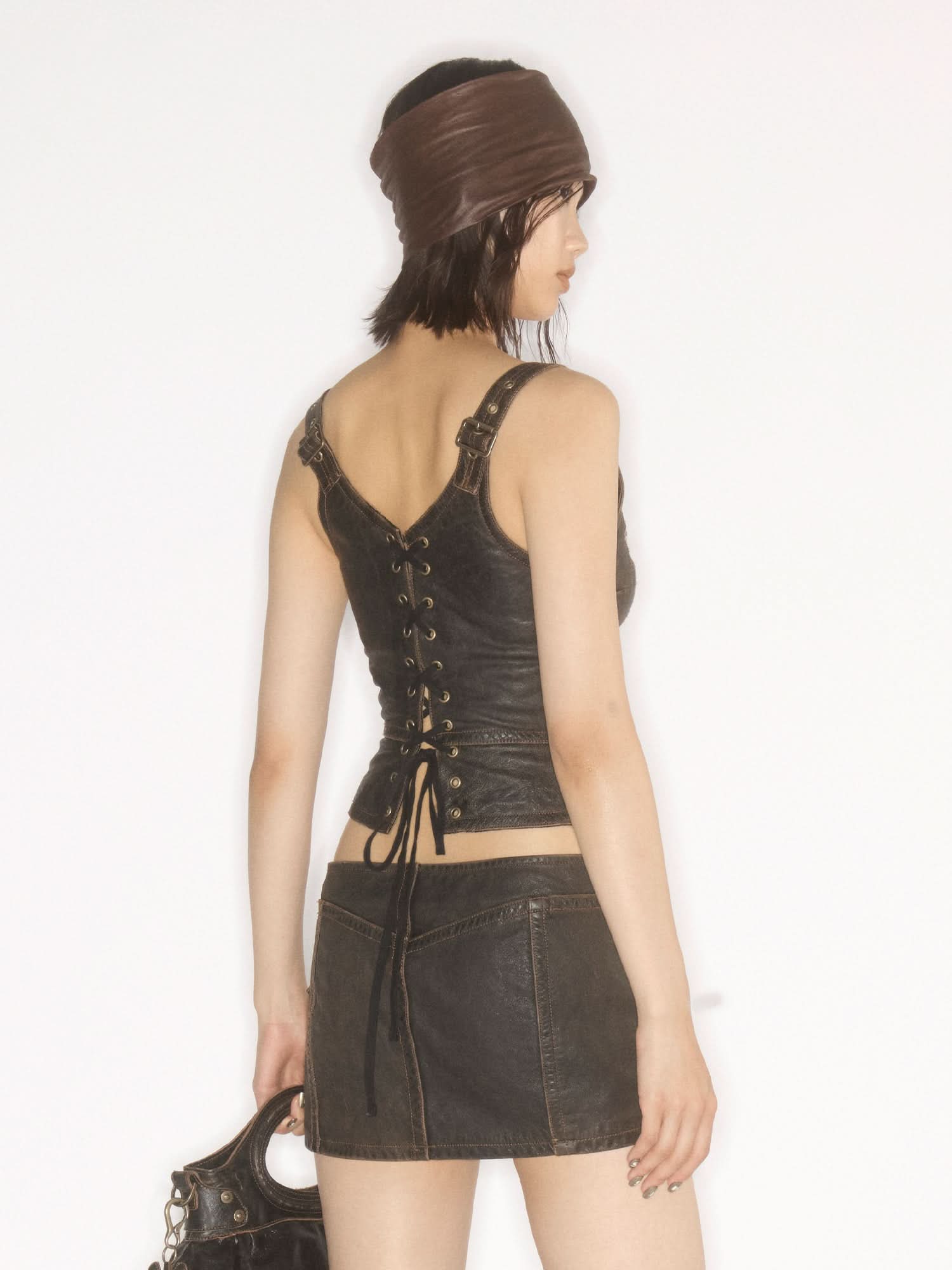 Leather Vest - MISS SIXTY