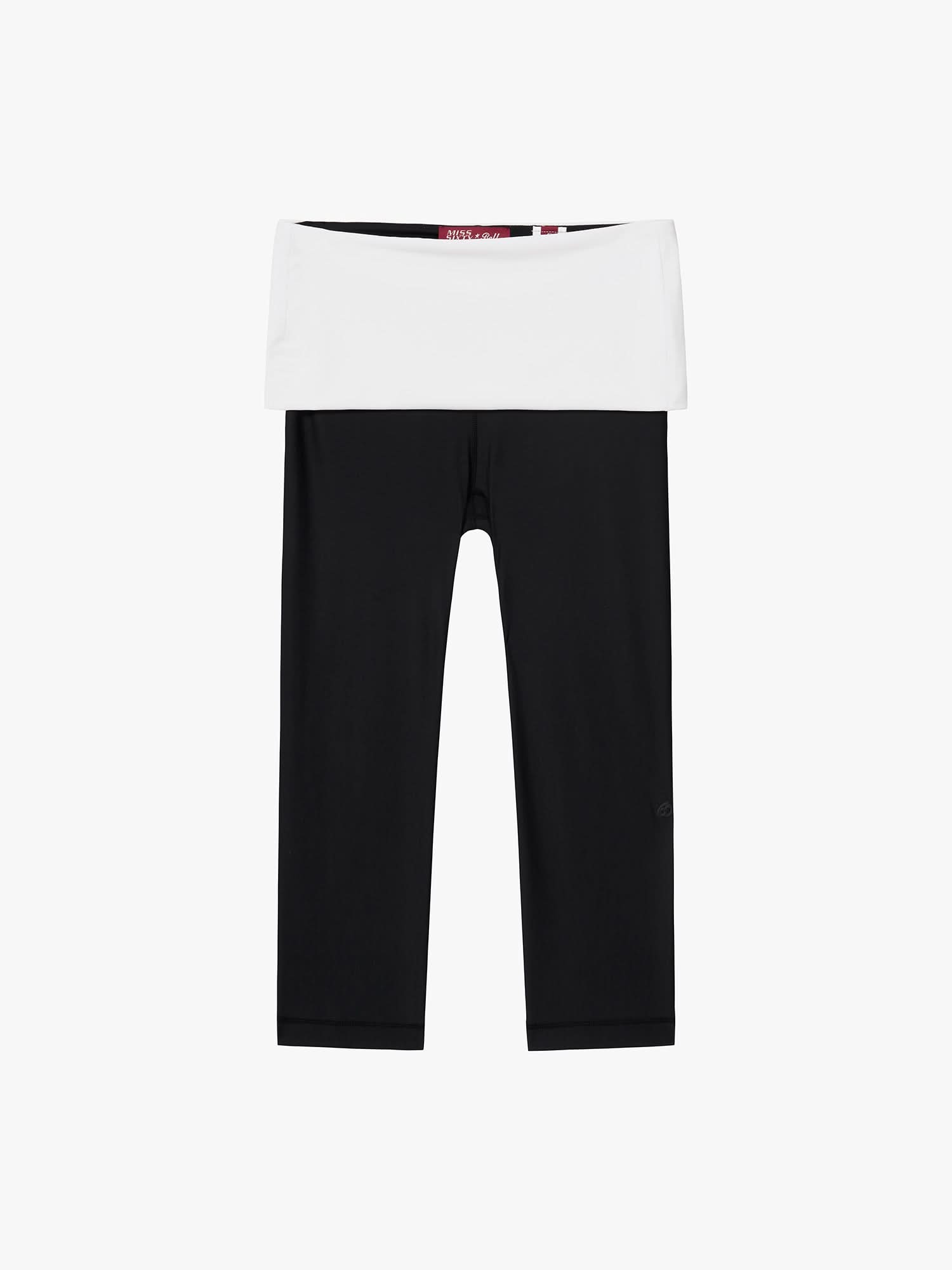 Fold-Over Waist Skinny Pants
