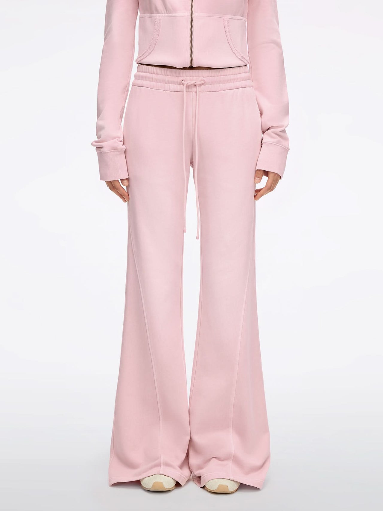 Tie-Waist Flared Pants