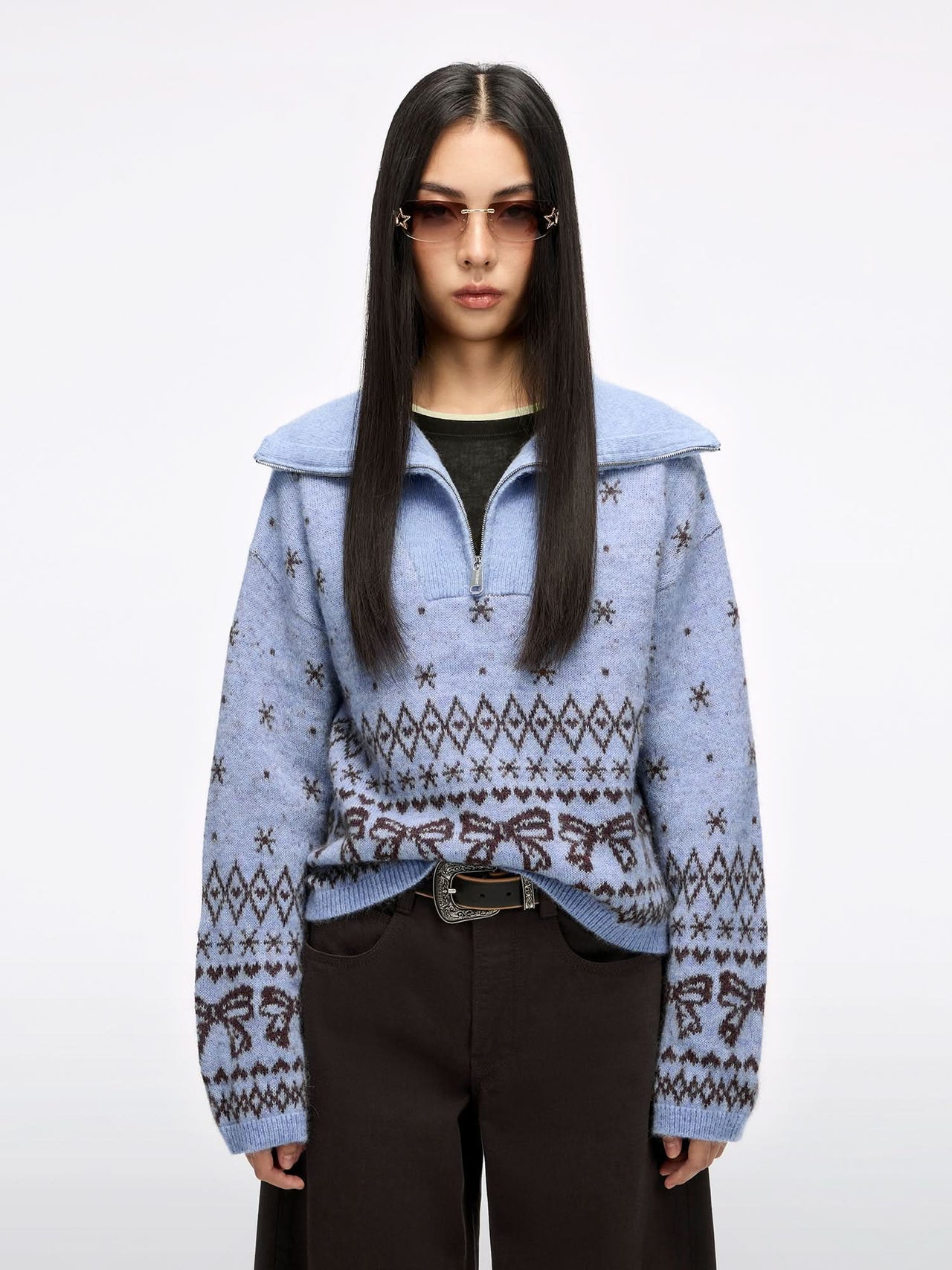 Alpaca-Blend Knit Sweater