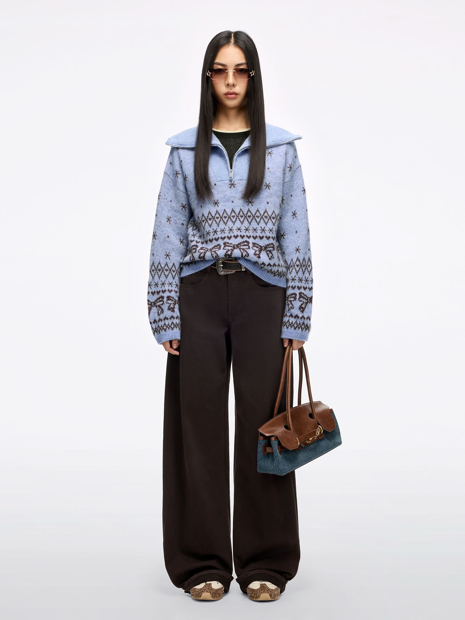 Alpaca-Blend Knit Sweater