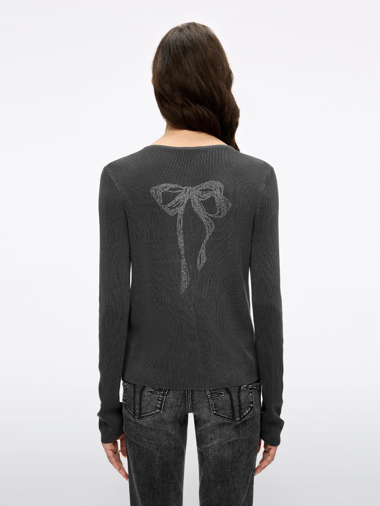 Tie-front Knit Top