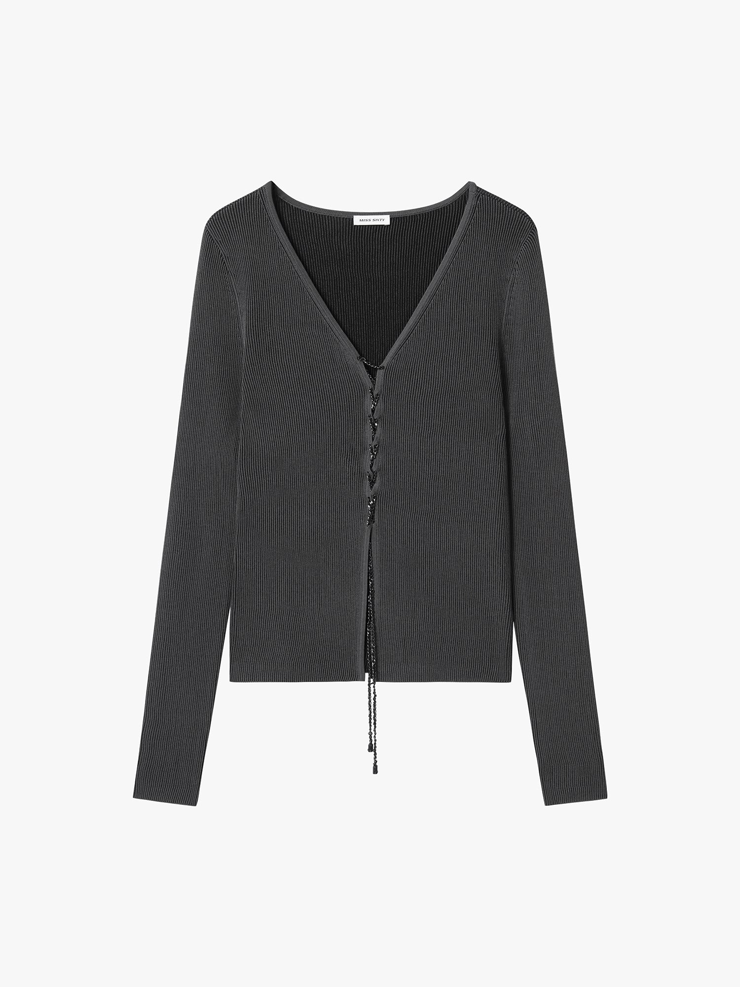 Tie-front Knit Top