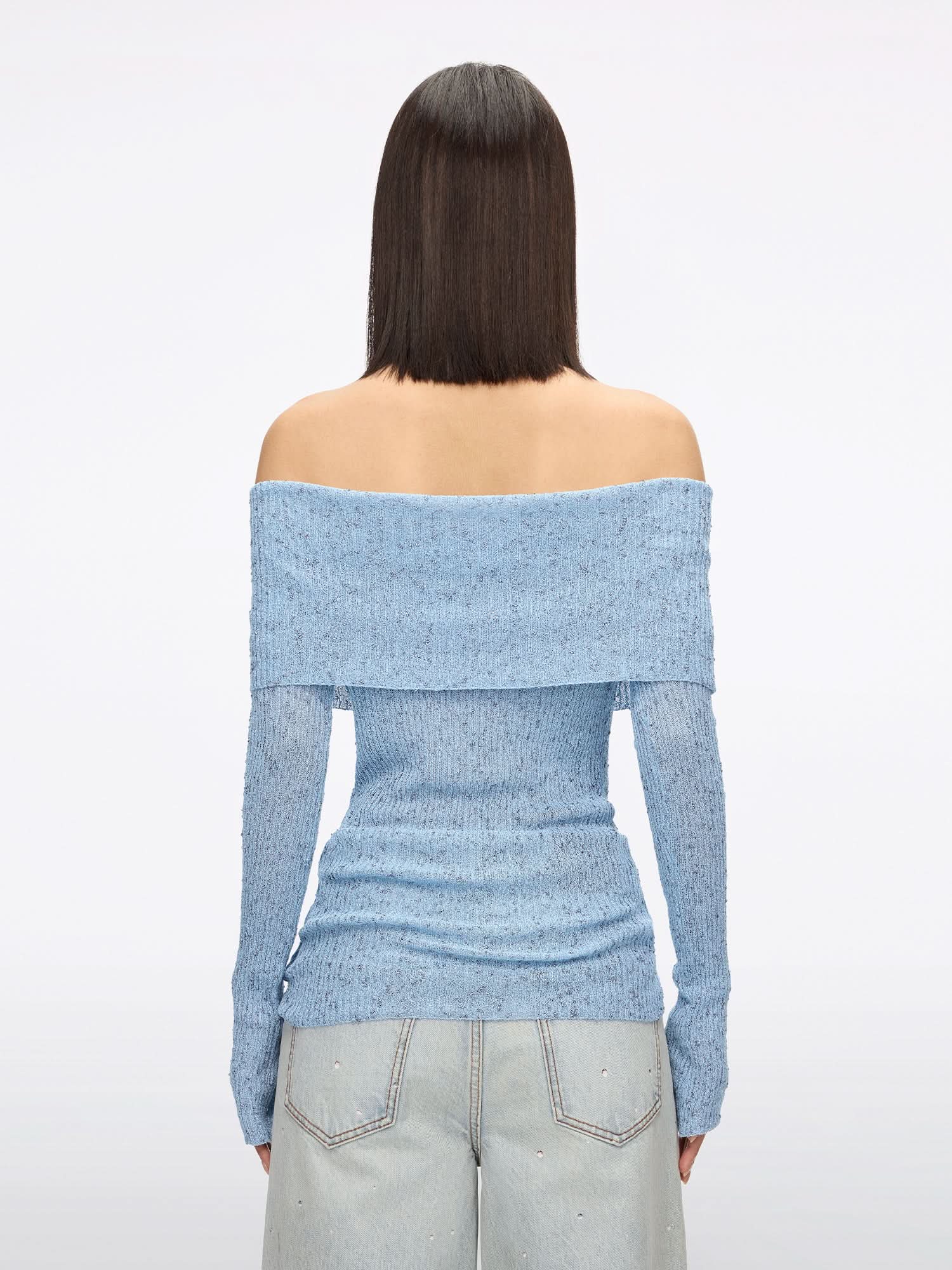 Off-shoulder Knit Top - MISS SIXTY