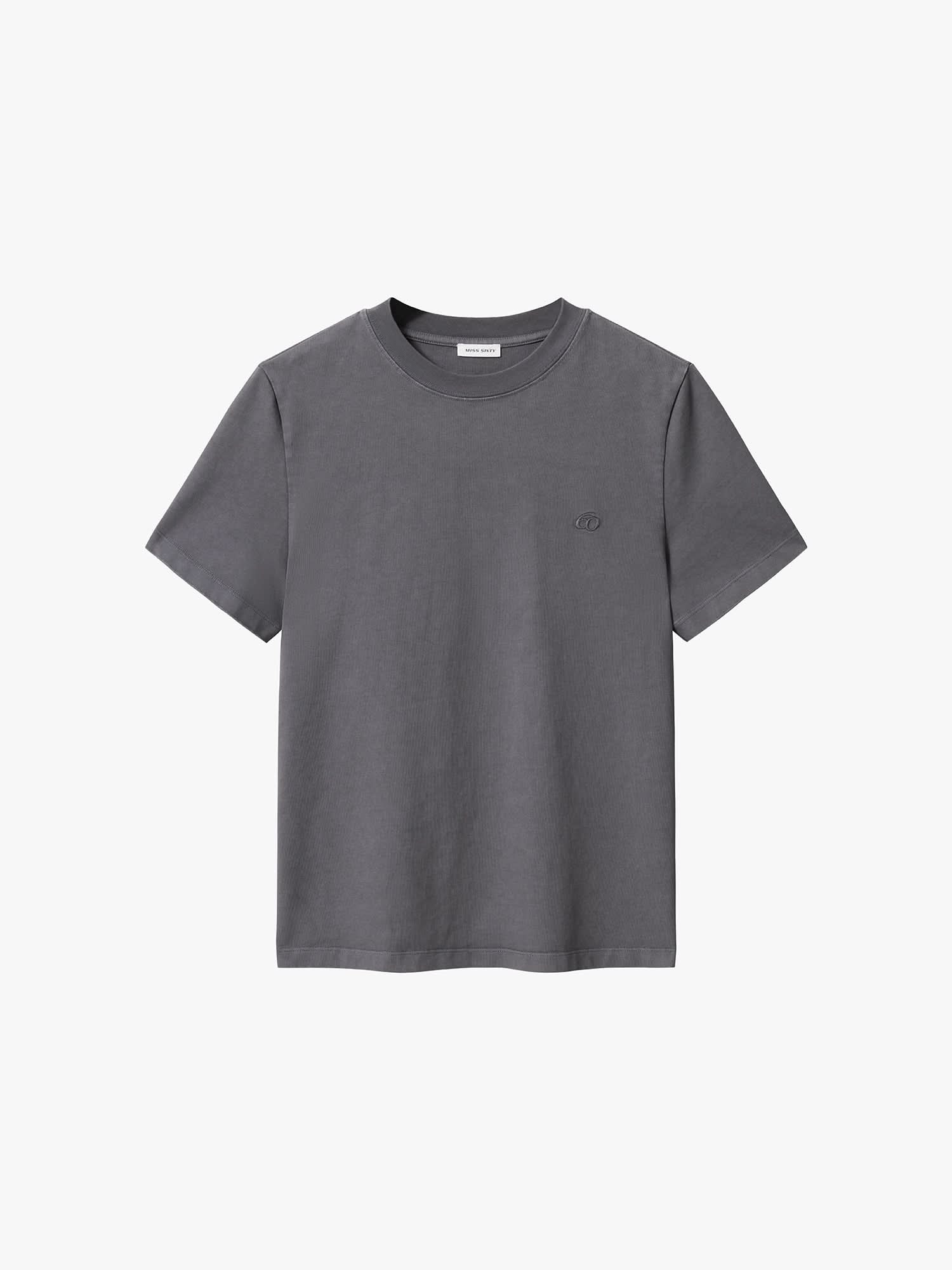 T-Shirt with Rhinestone Details