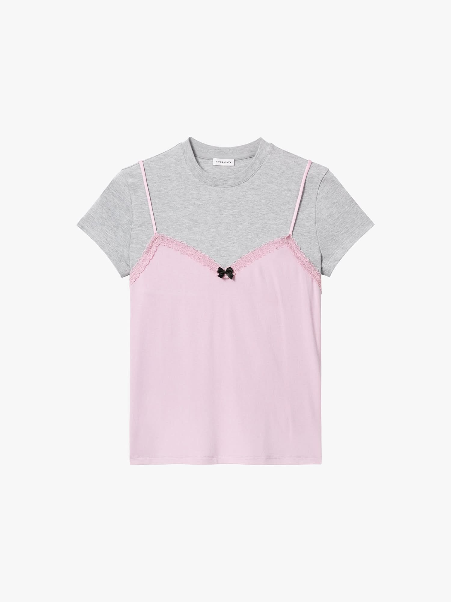 Faux Layered Lace T-Shirt