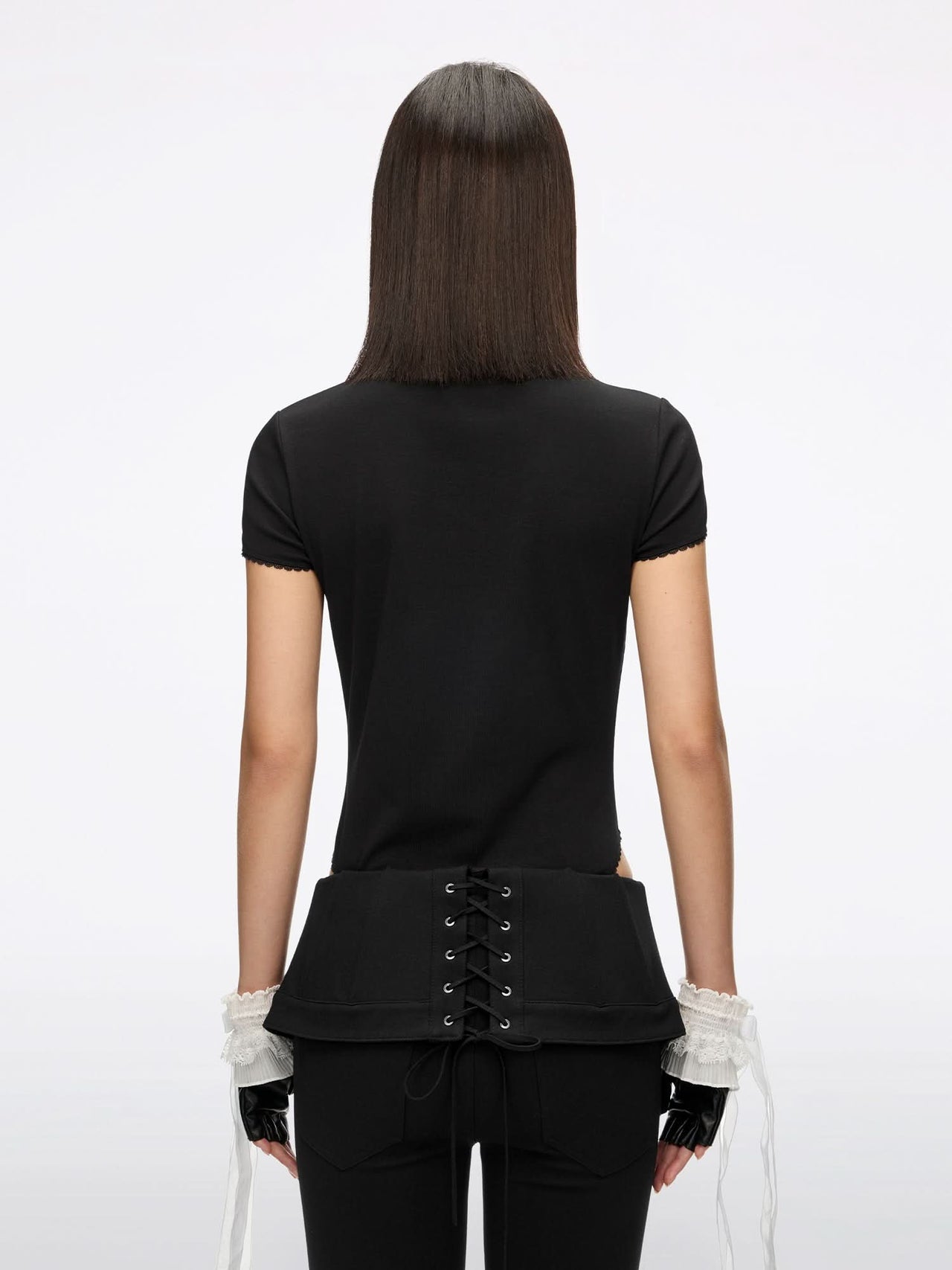 Beaded Bow Bodysuit