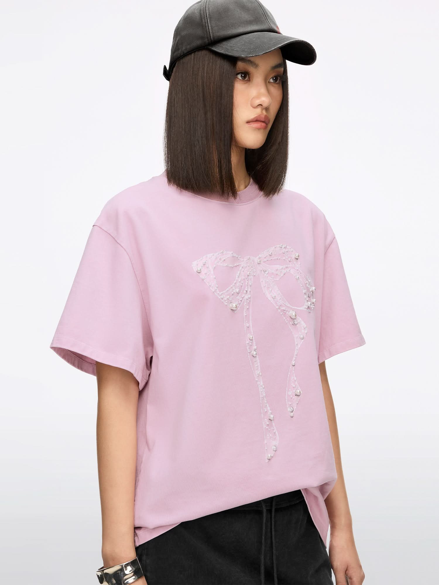 Beaded Bow T-shirt