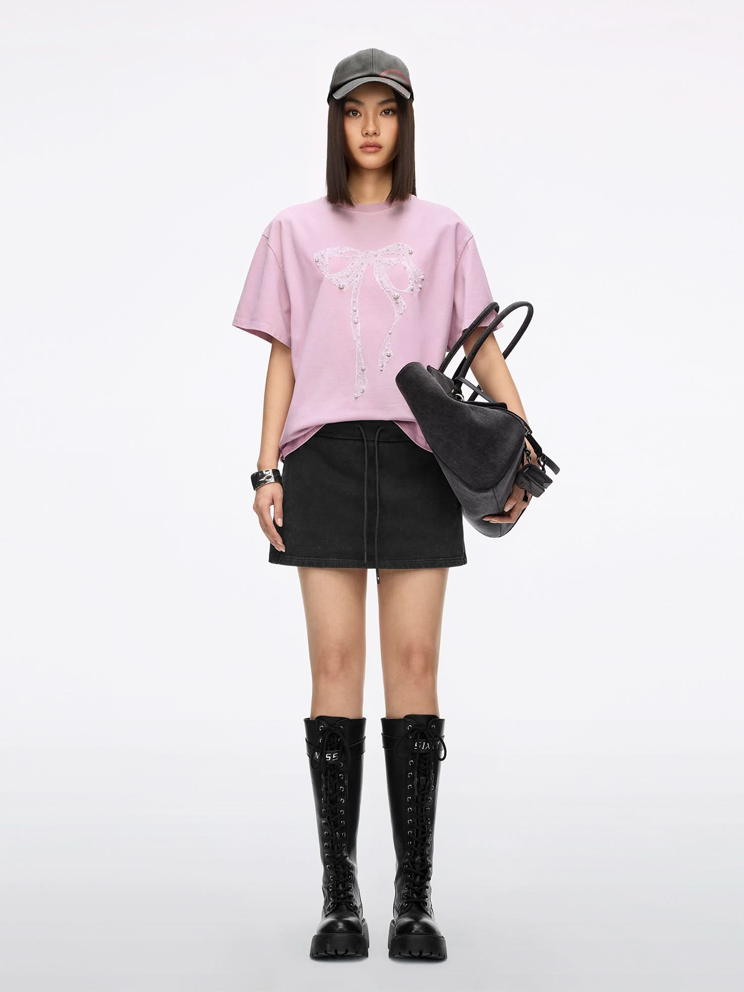 Beaded Bow T-shirt
