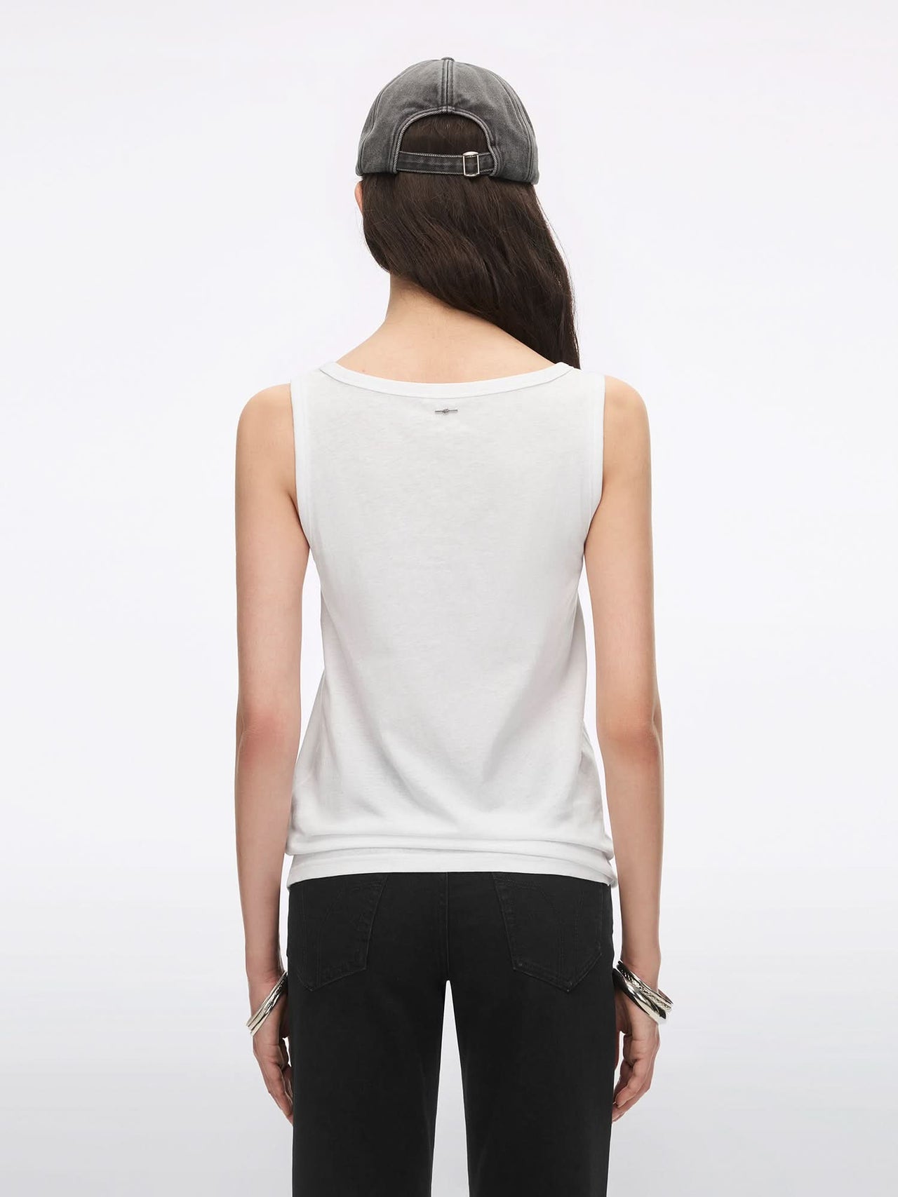Printed Sleeveless T-Shirt