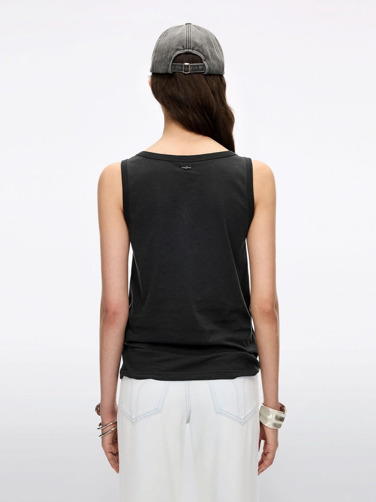 Printed Sleeveless T-Shirt