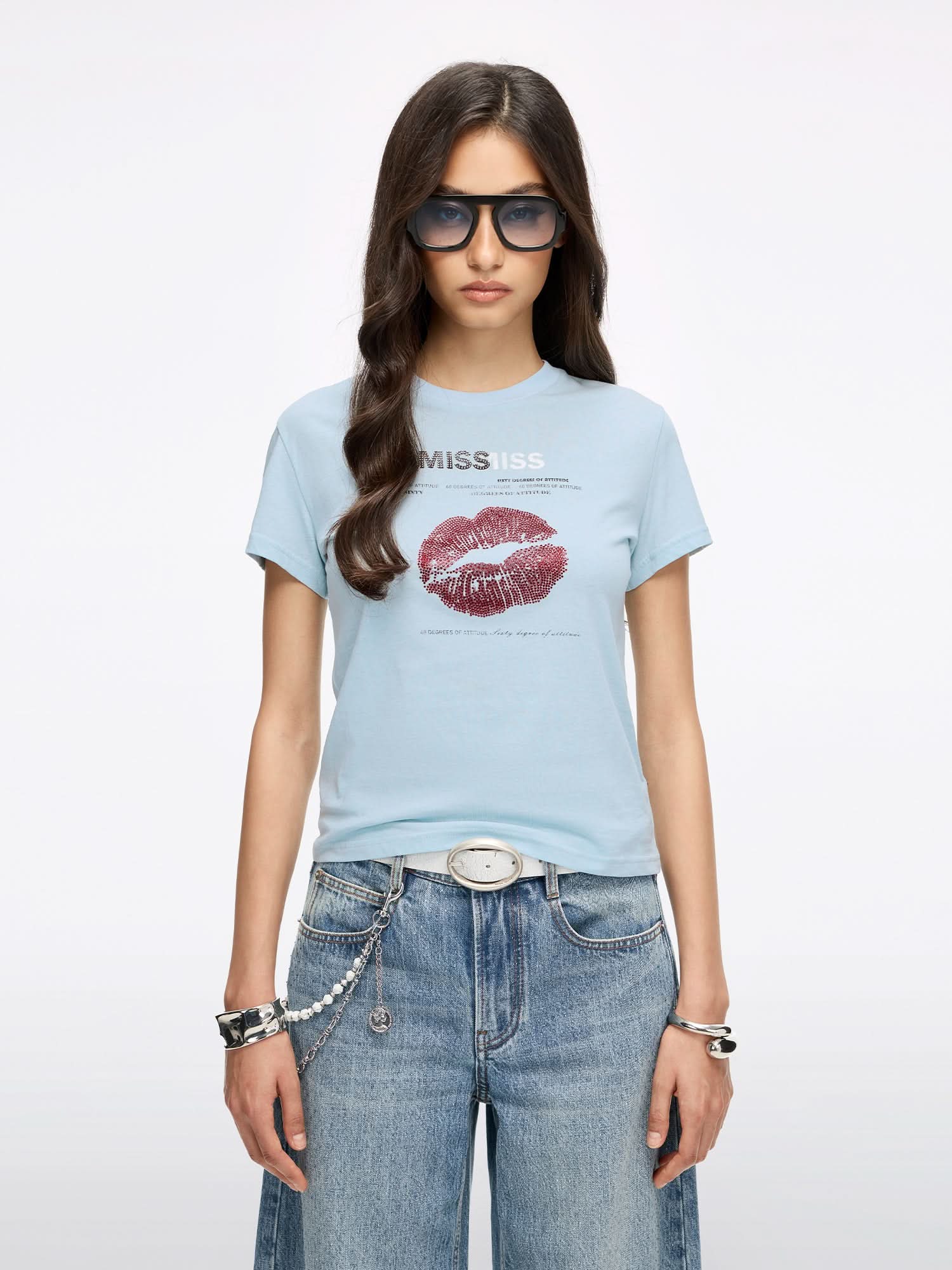 Lip-Print T-Shirt