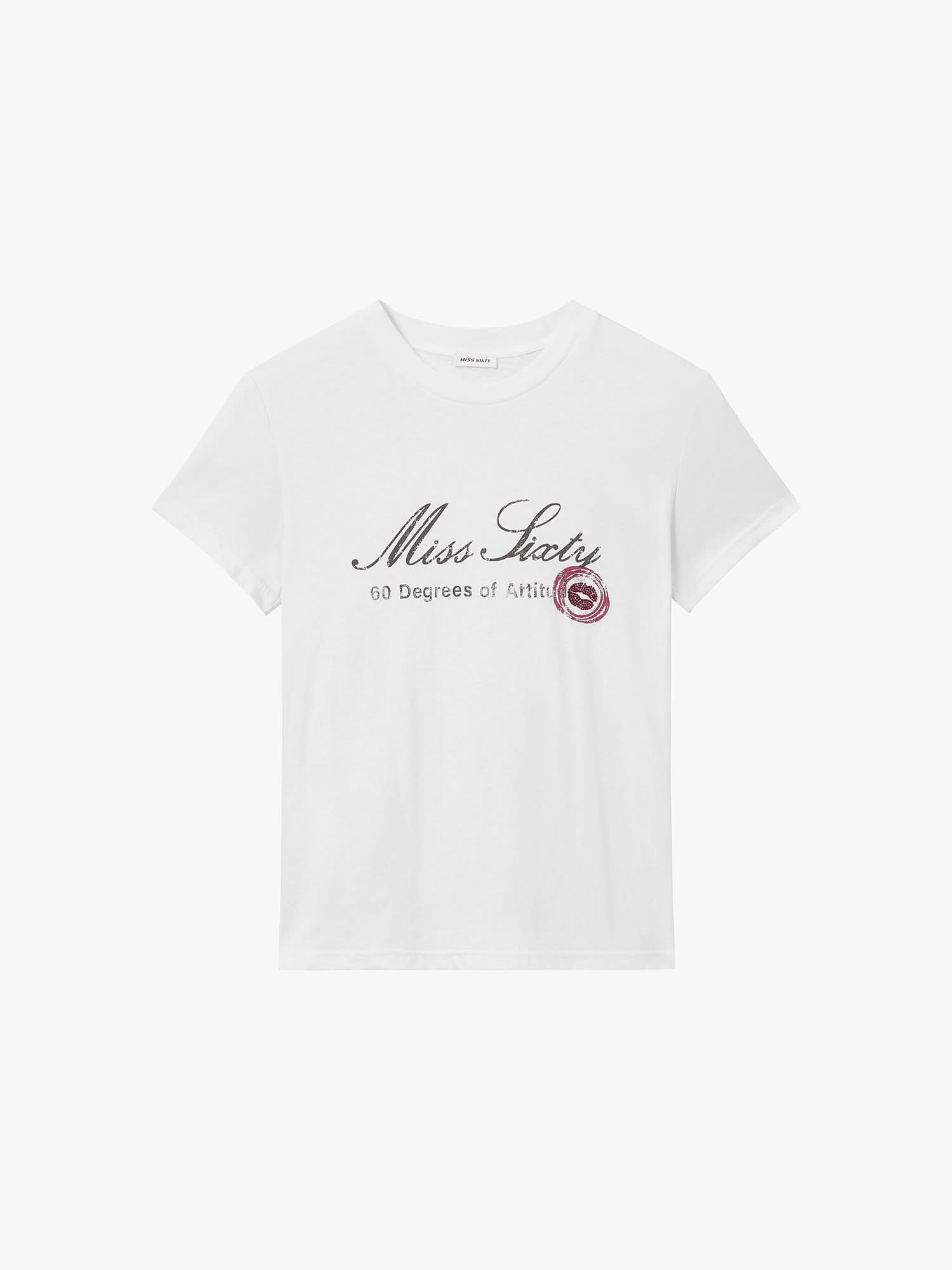 Rhinestone T-Shirt - MISS SIXTY