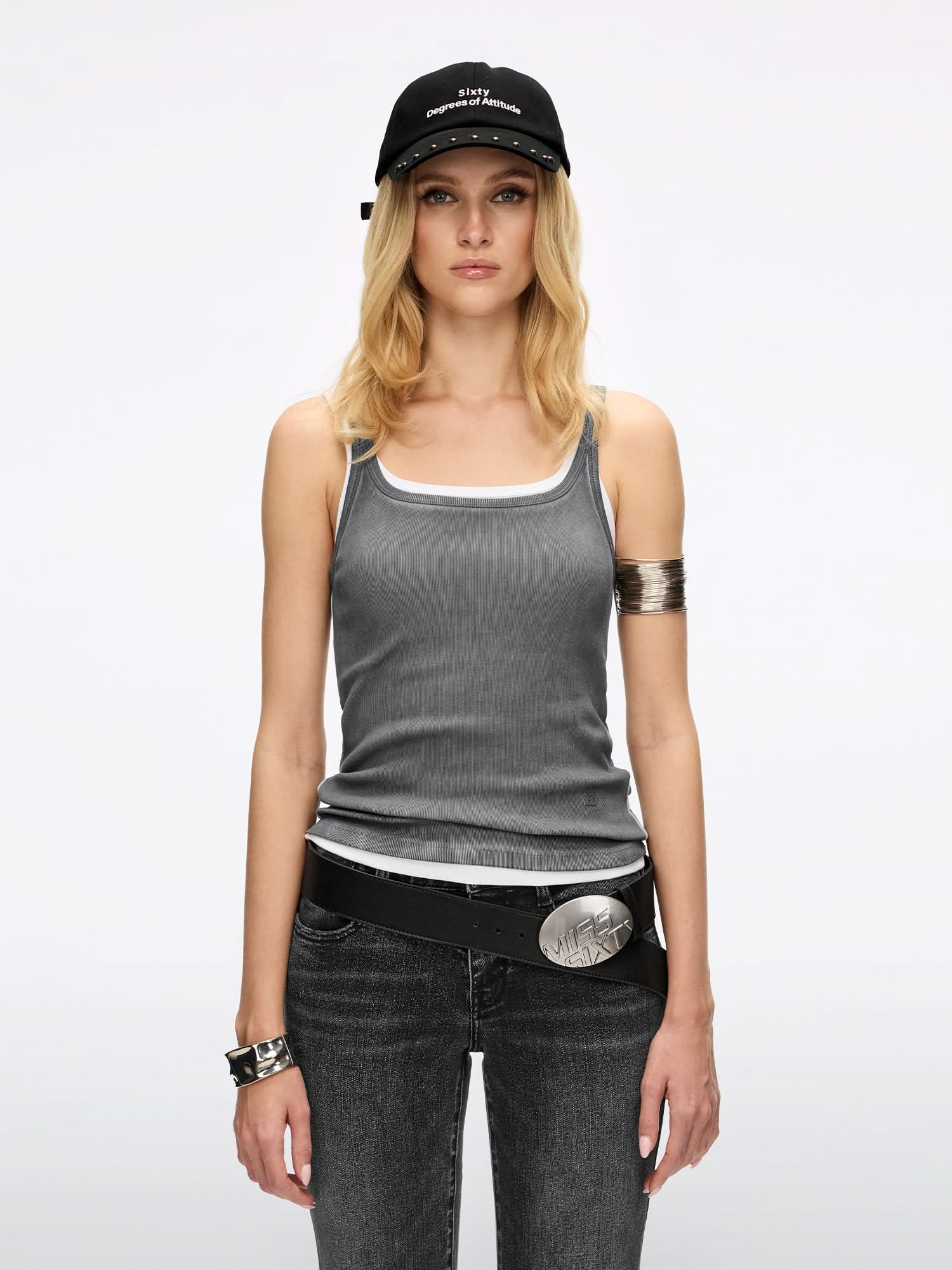 Logo Tank Top - MISS SIXTY