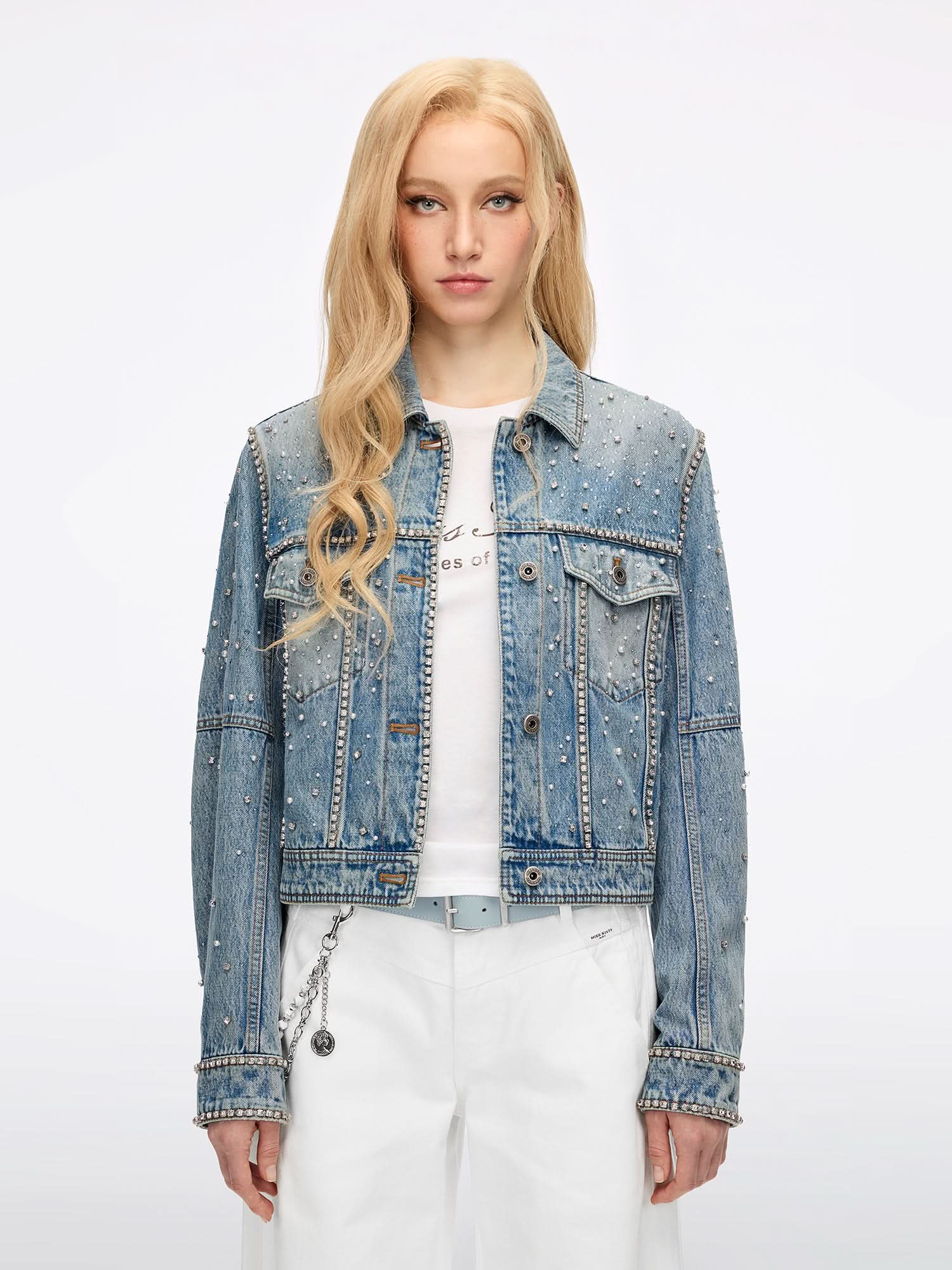 Beaded Denim Jacket