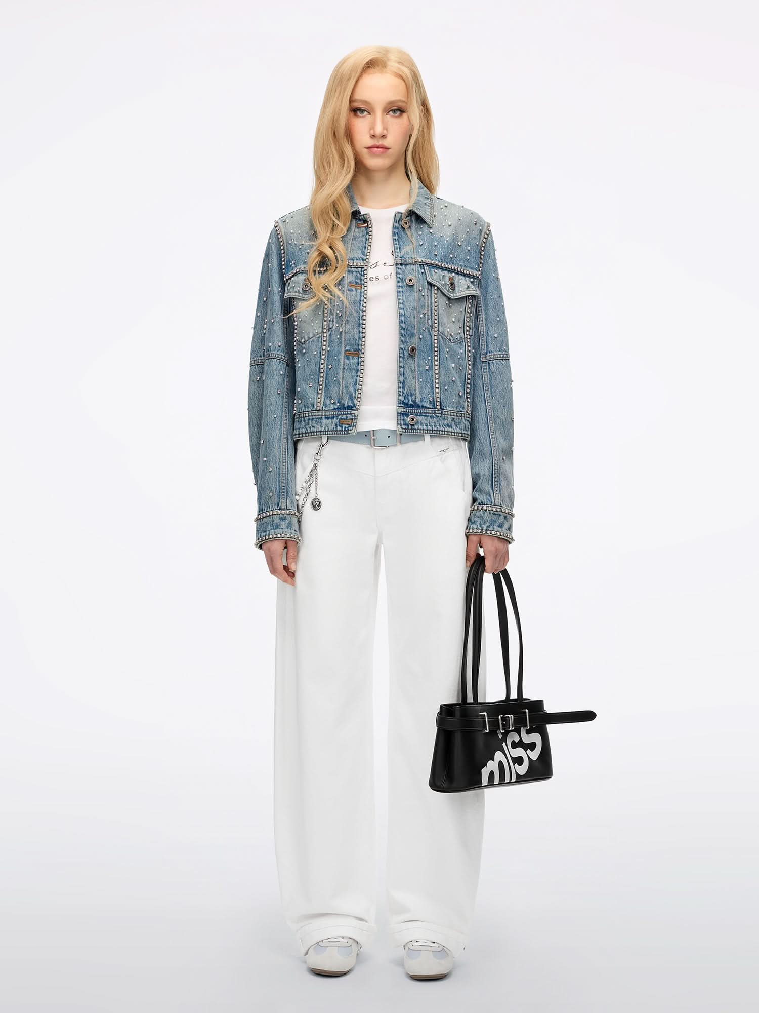 Beaded Denim Jacket - MISS SIXTY