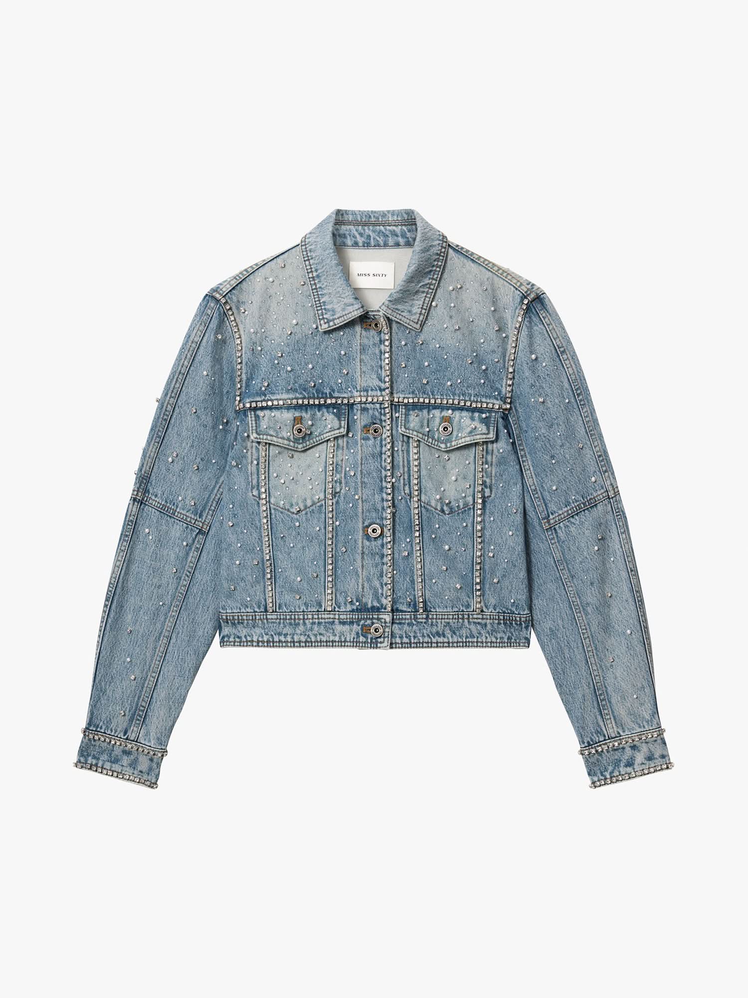 Beaded Denim Jacket - MISS SIXTY