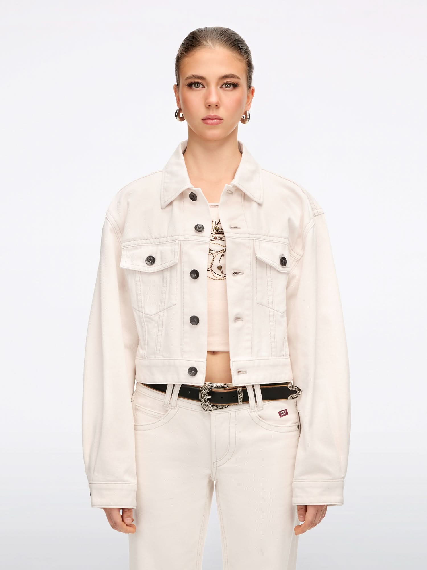 Cropped Denim Jacket