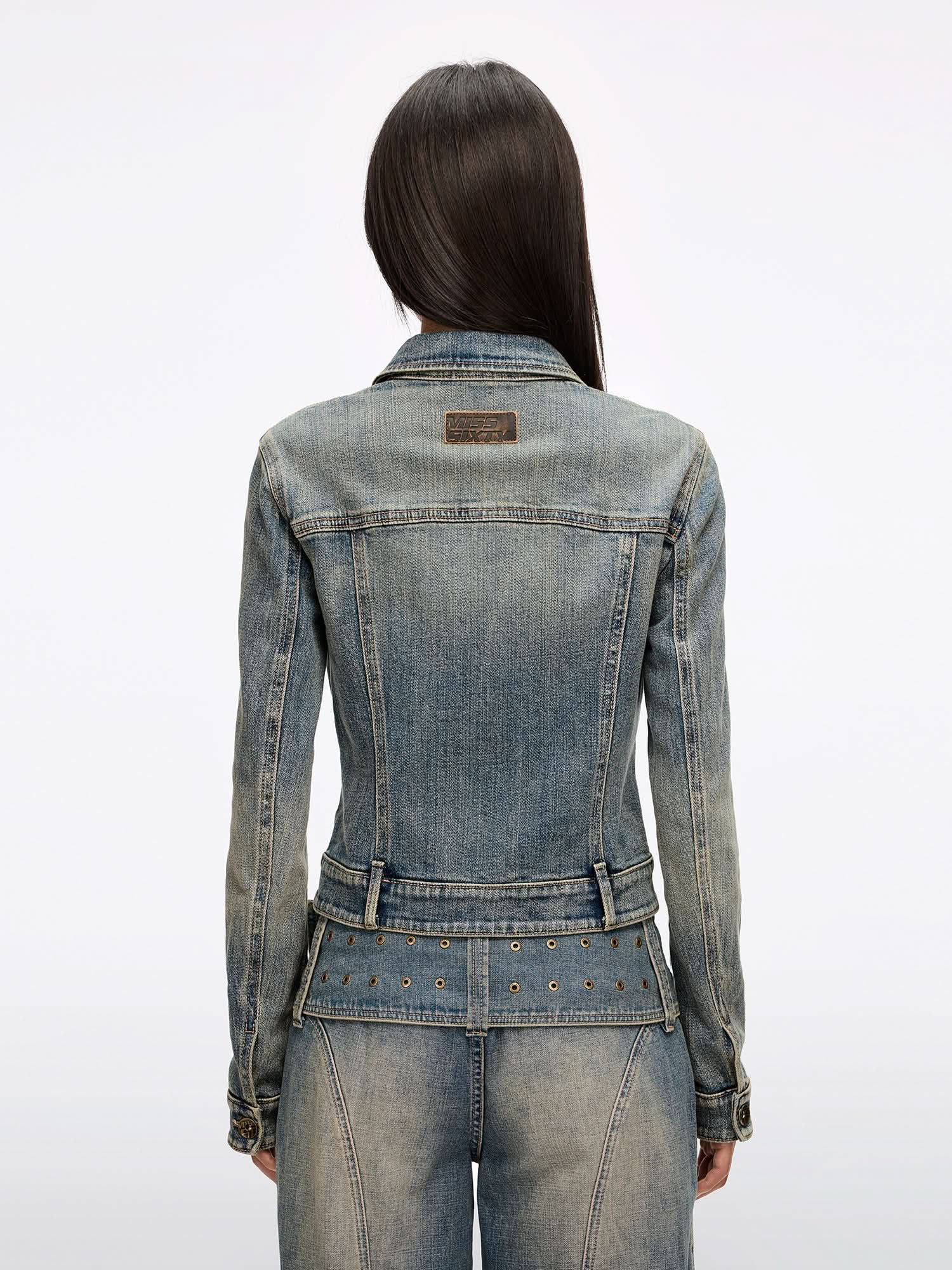Multi-Button Denim Jacket