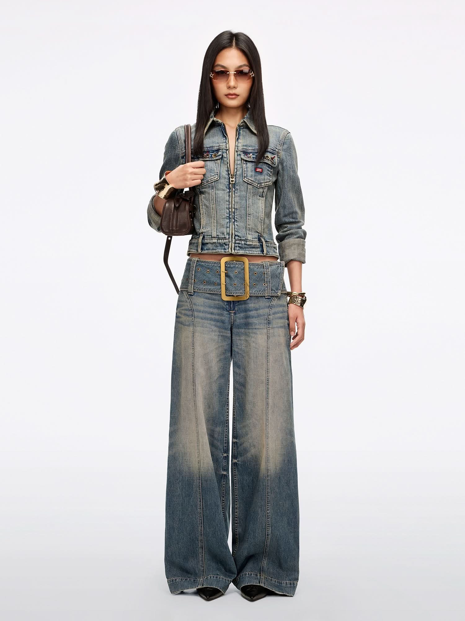 Multi-Button Denim Jacket