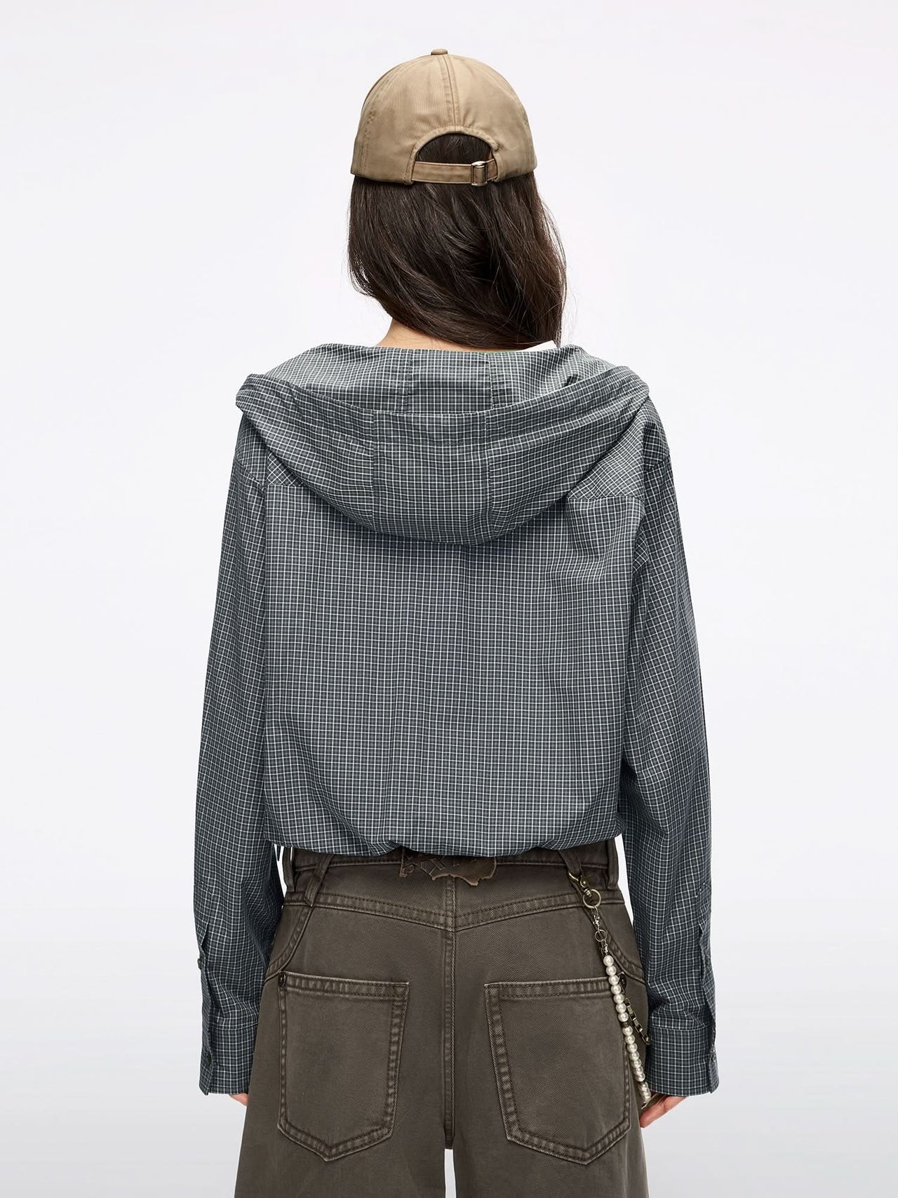 Embroidered Hooded Shirt