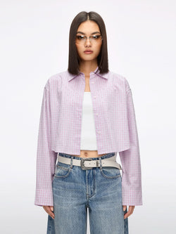 Rhinestone Plaid Shirt
