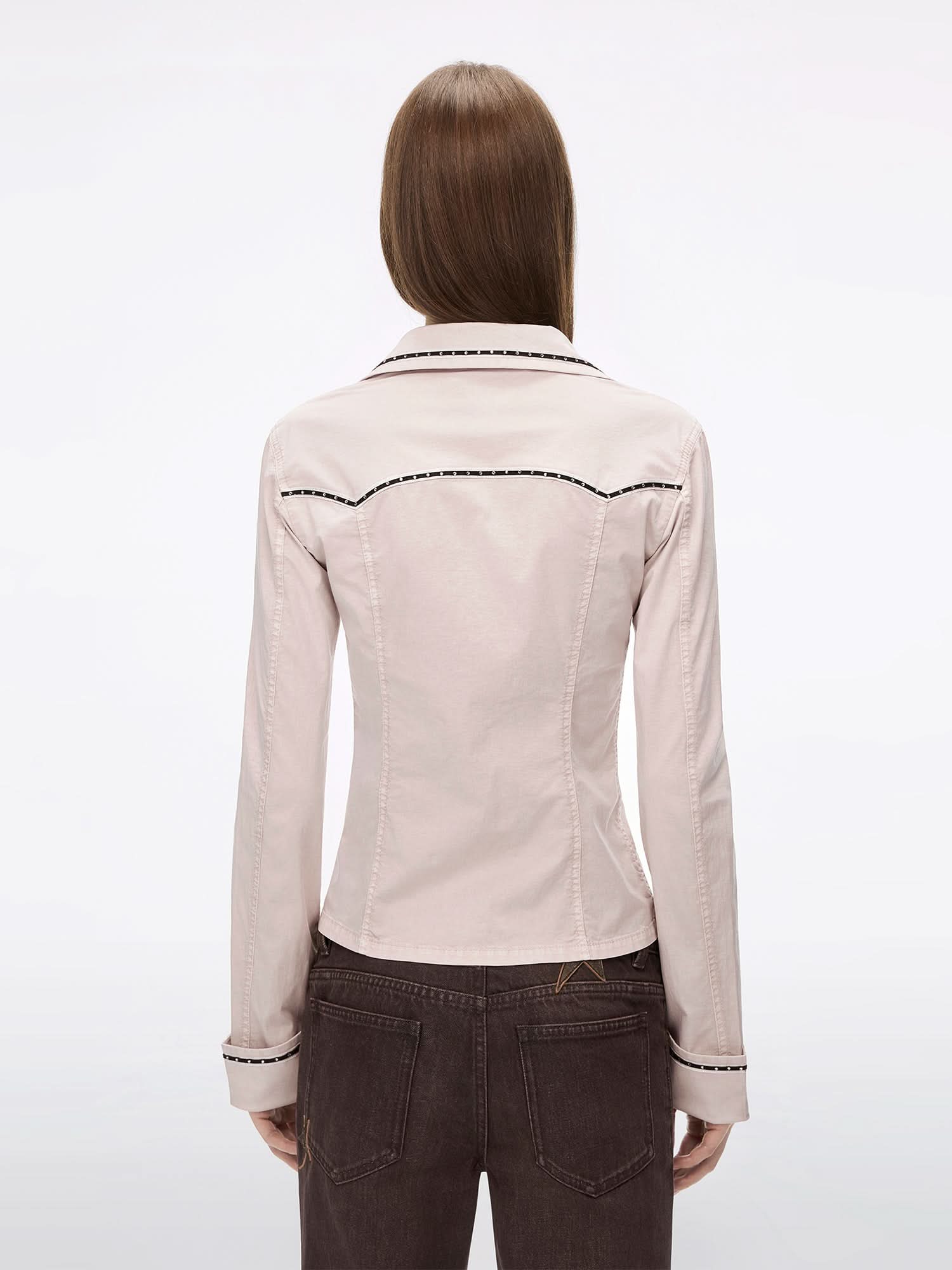 Rhinestone Button Shirt