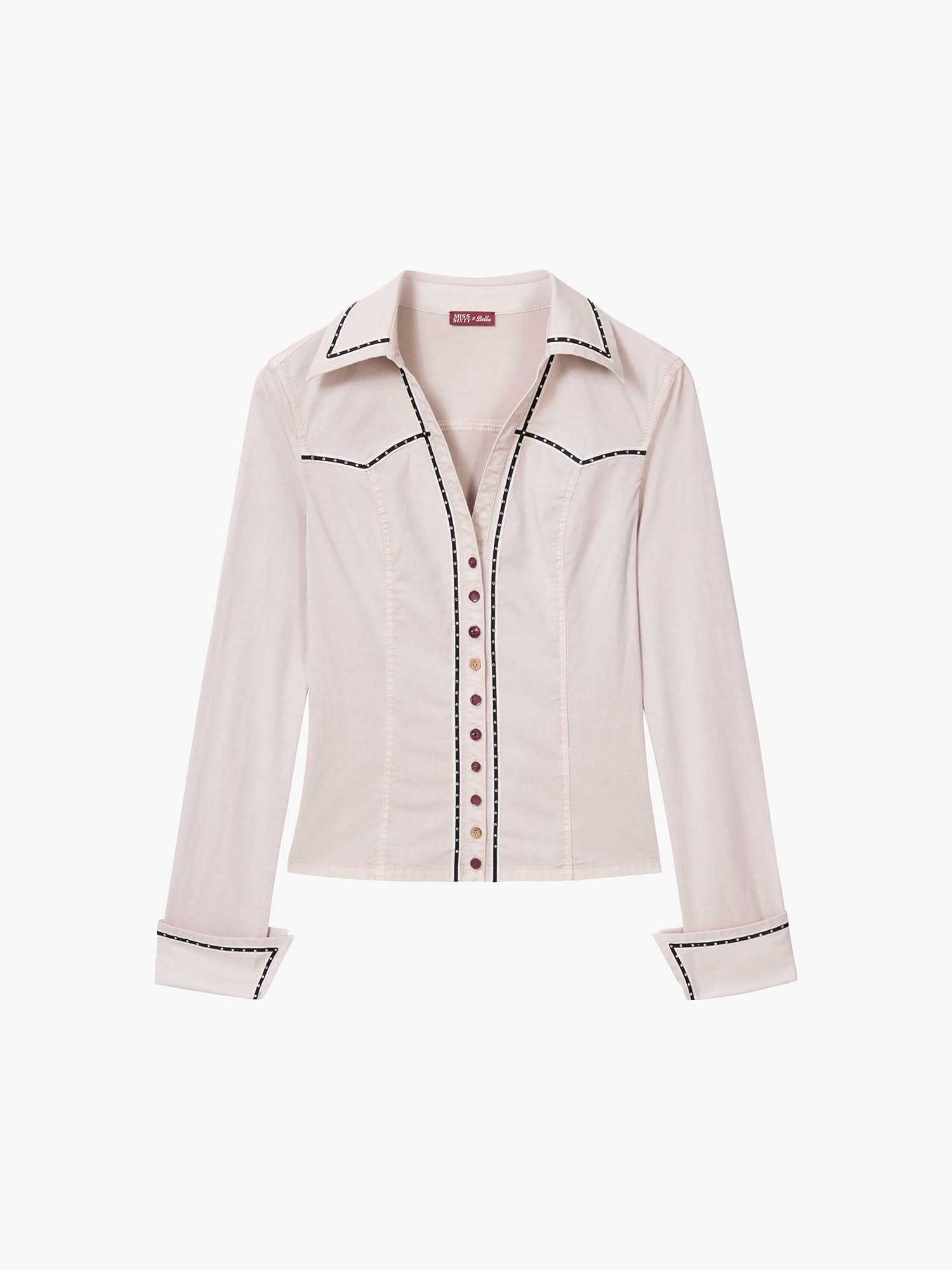 Rhinestone Button Shirt