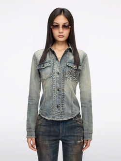 Studded Denim Shirt
