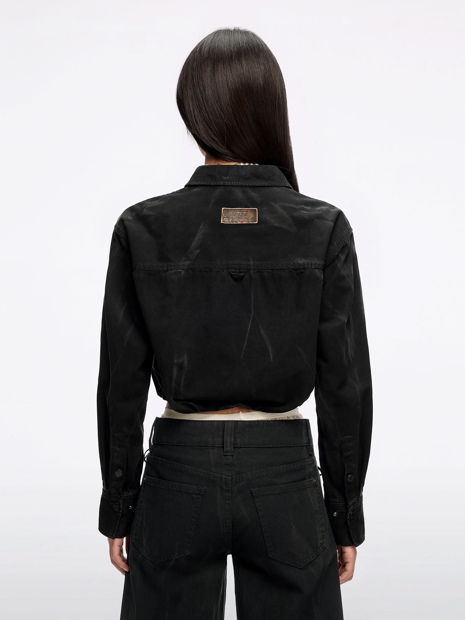 Distressed Denim Shirt