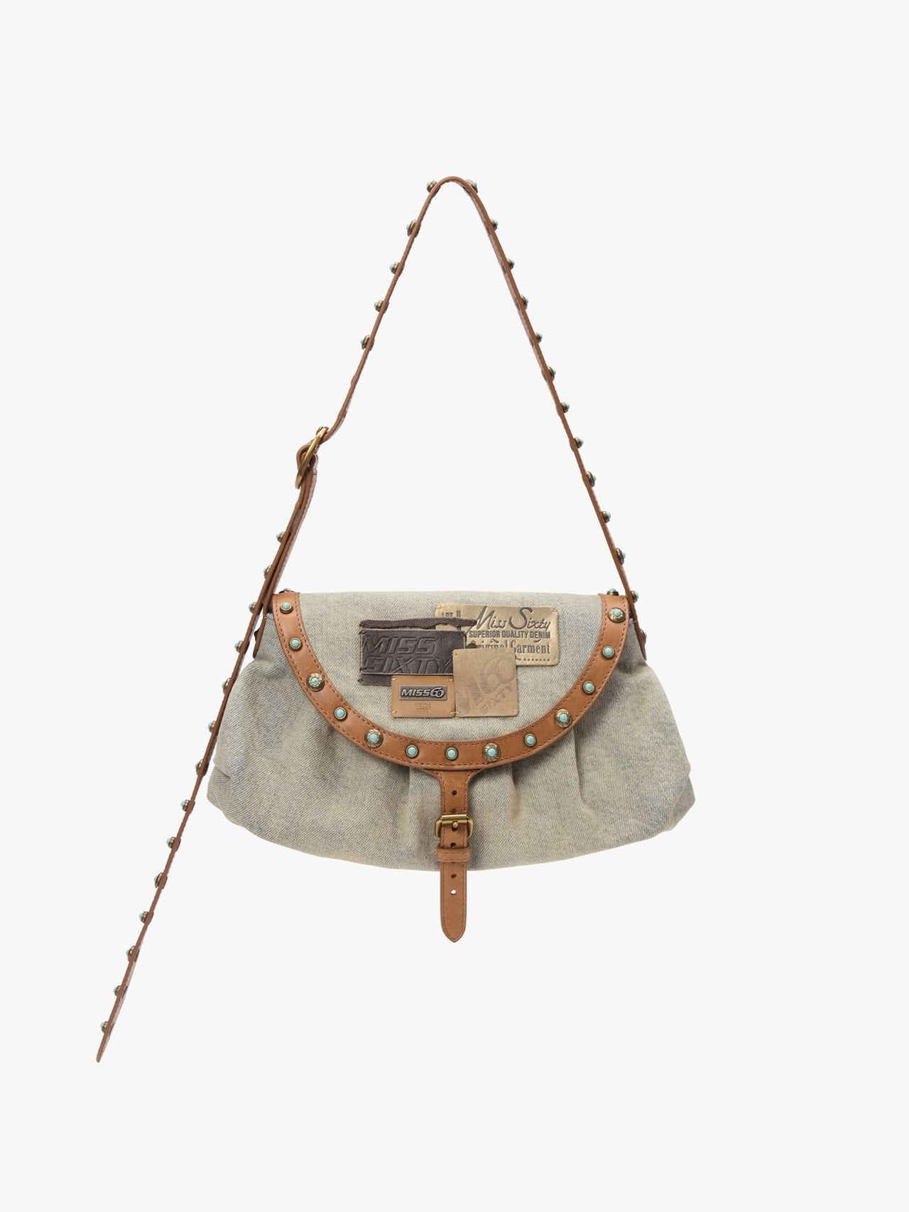 Leather Patch Shoulder Bag