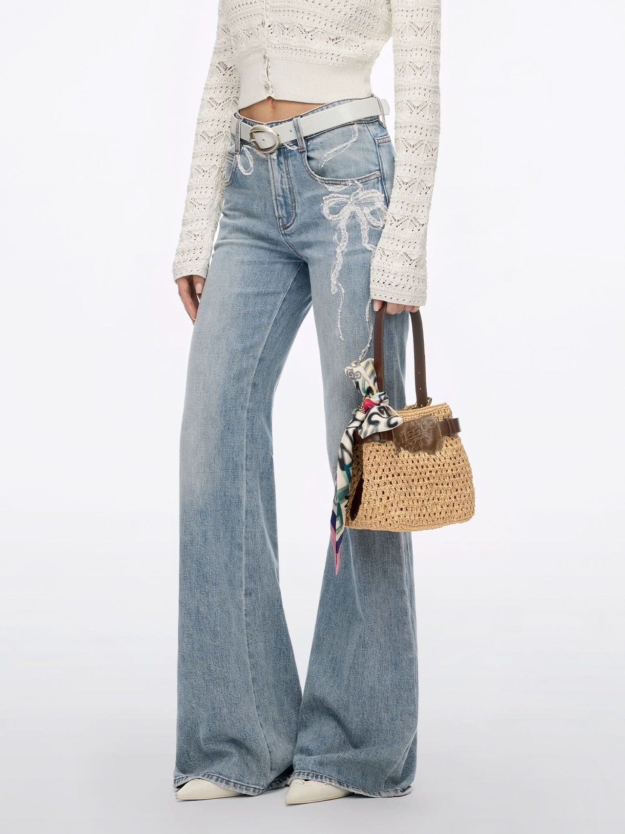 Raffia One-Shoulder Bag