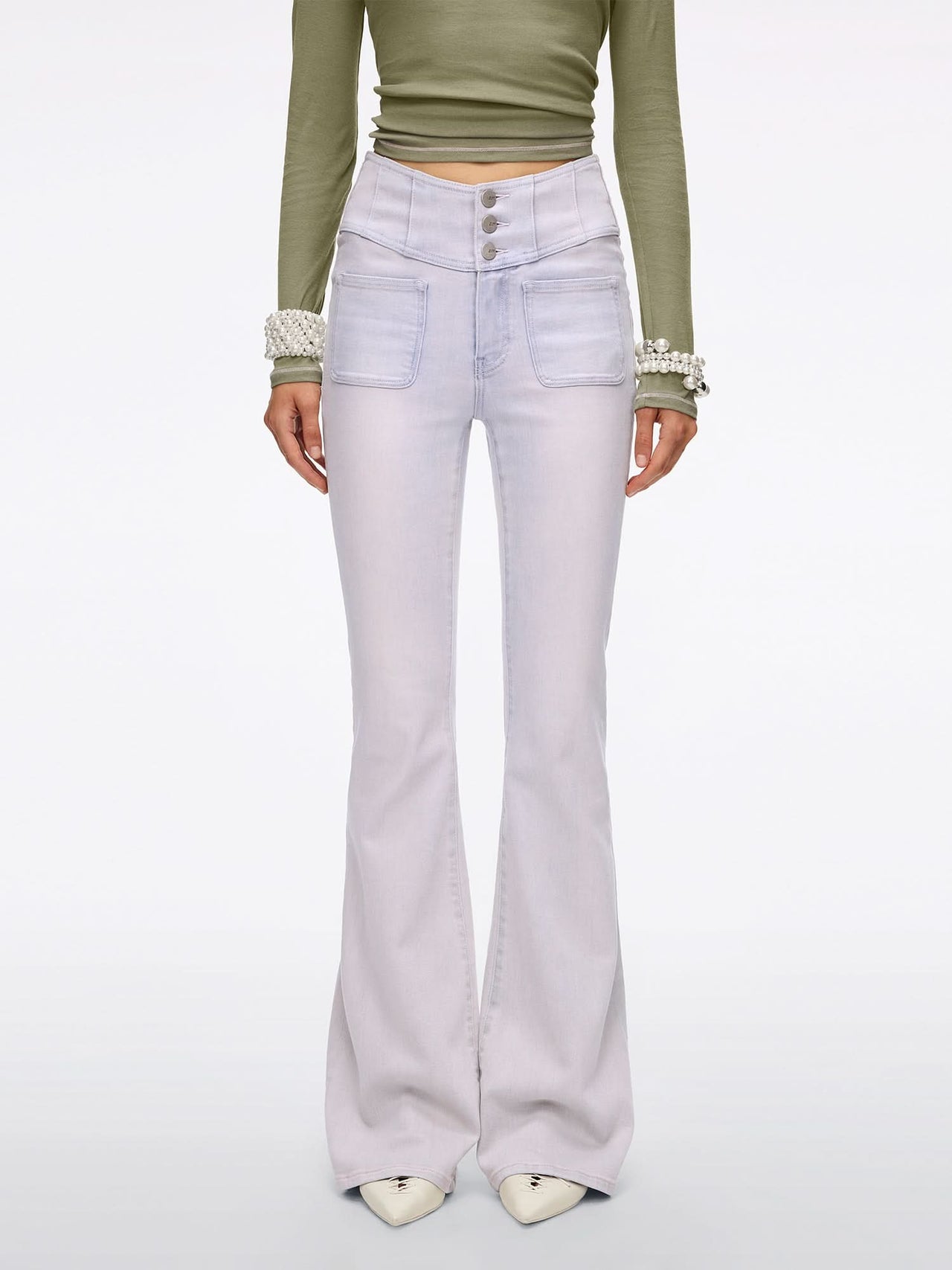 Slim Fit Flared Jeans-GLENDA PLUS 5