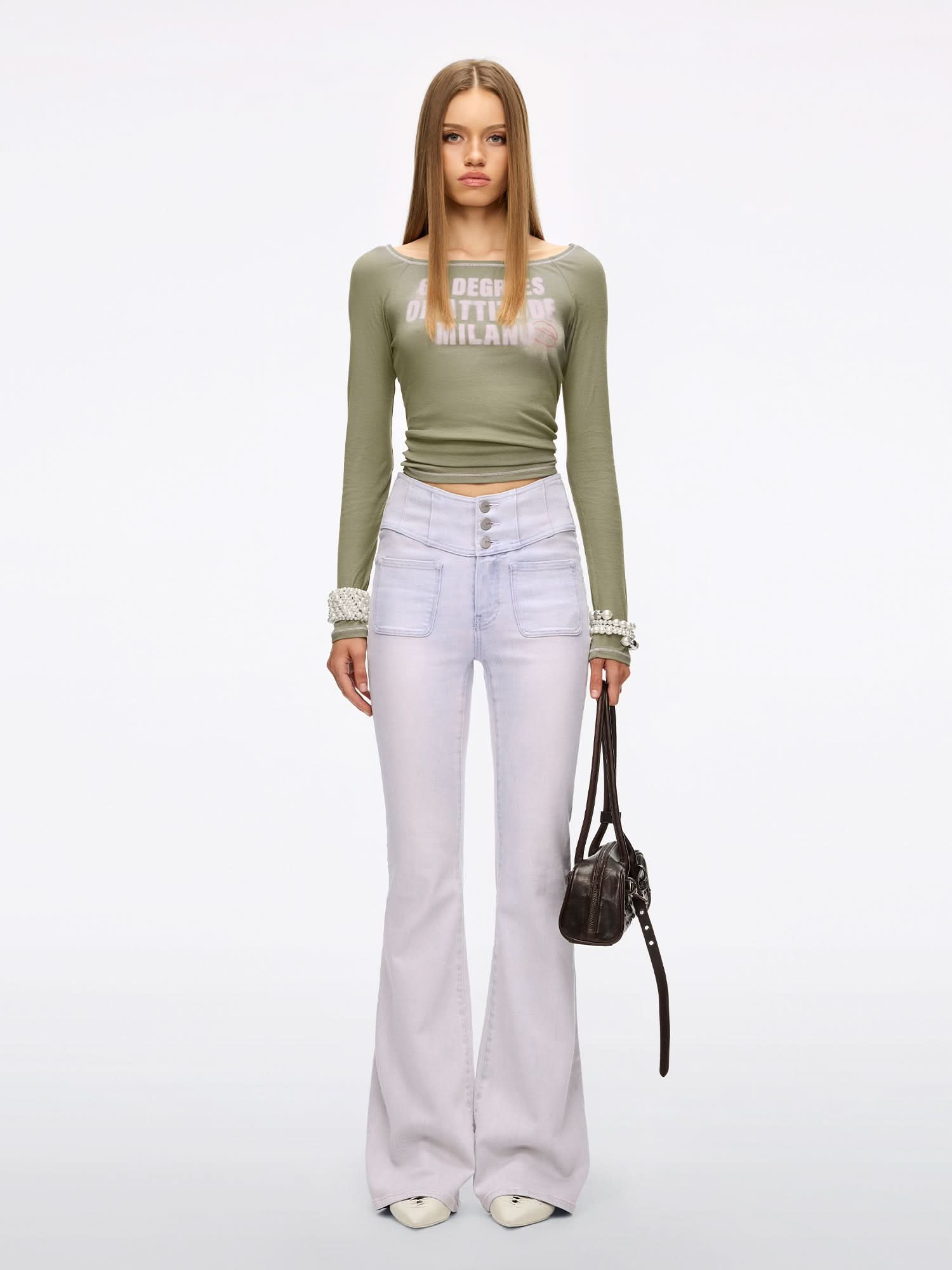 Slim Fit Flared Jeans-GLENDA PLUS 5