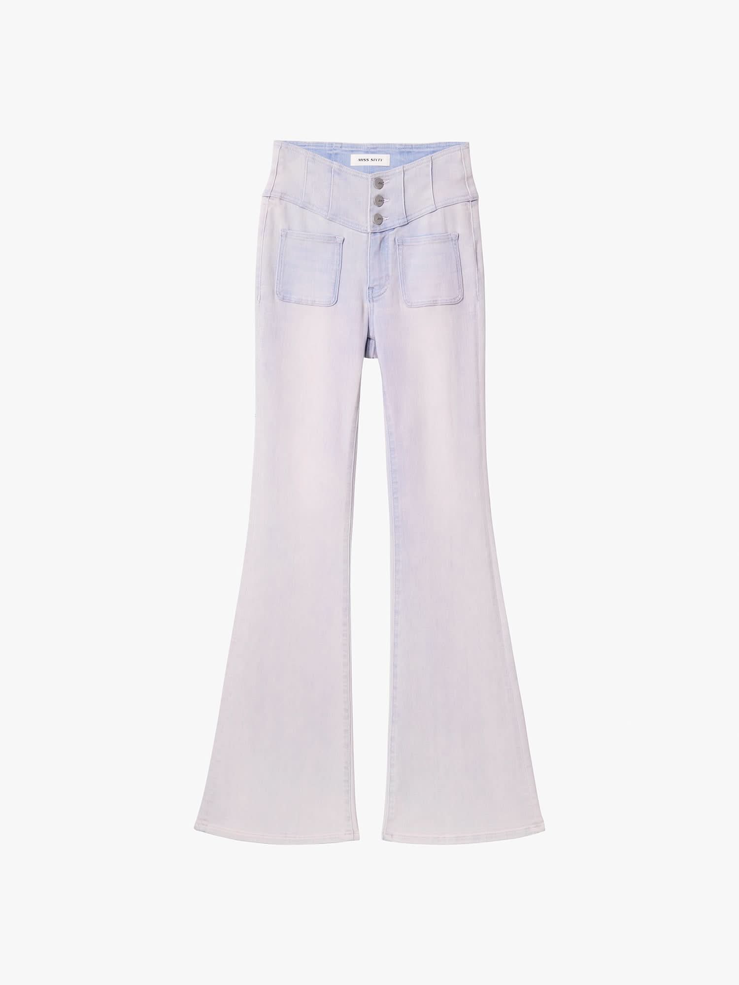 Slim Fit Flared Jeans-GLENDA PLUS 5
