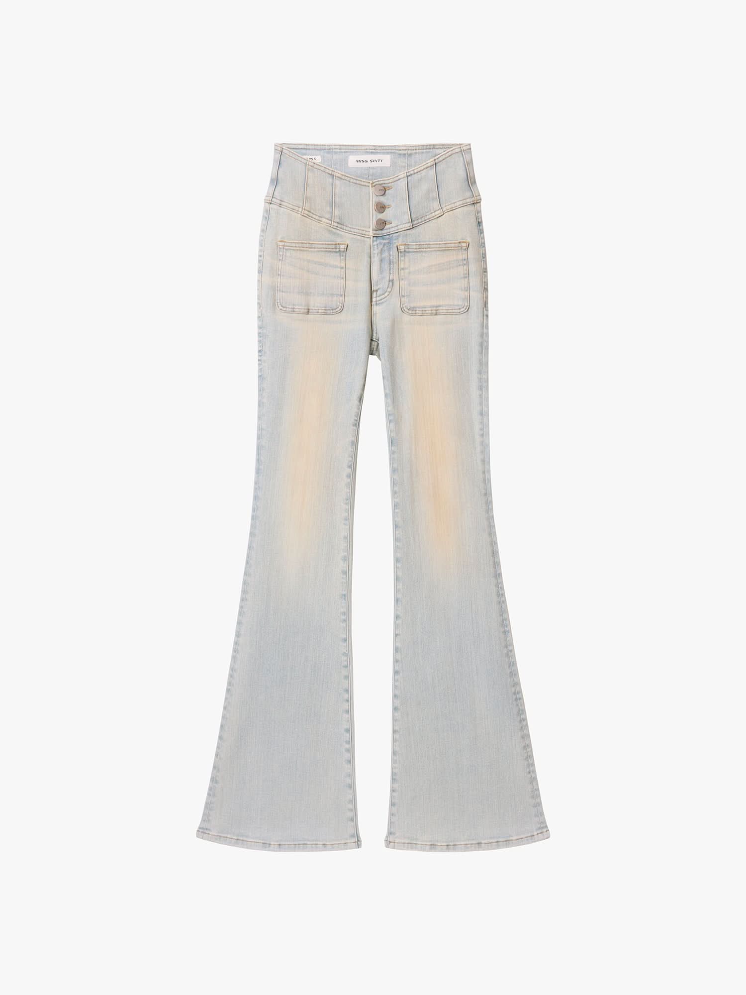 Slim-Fit Flared Jeans-GLENDA PLUS 5