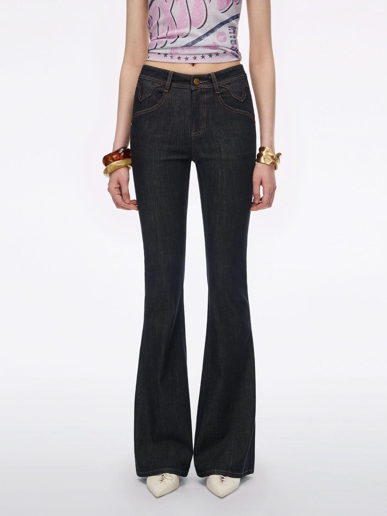 Flared Jeans-BELLA