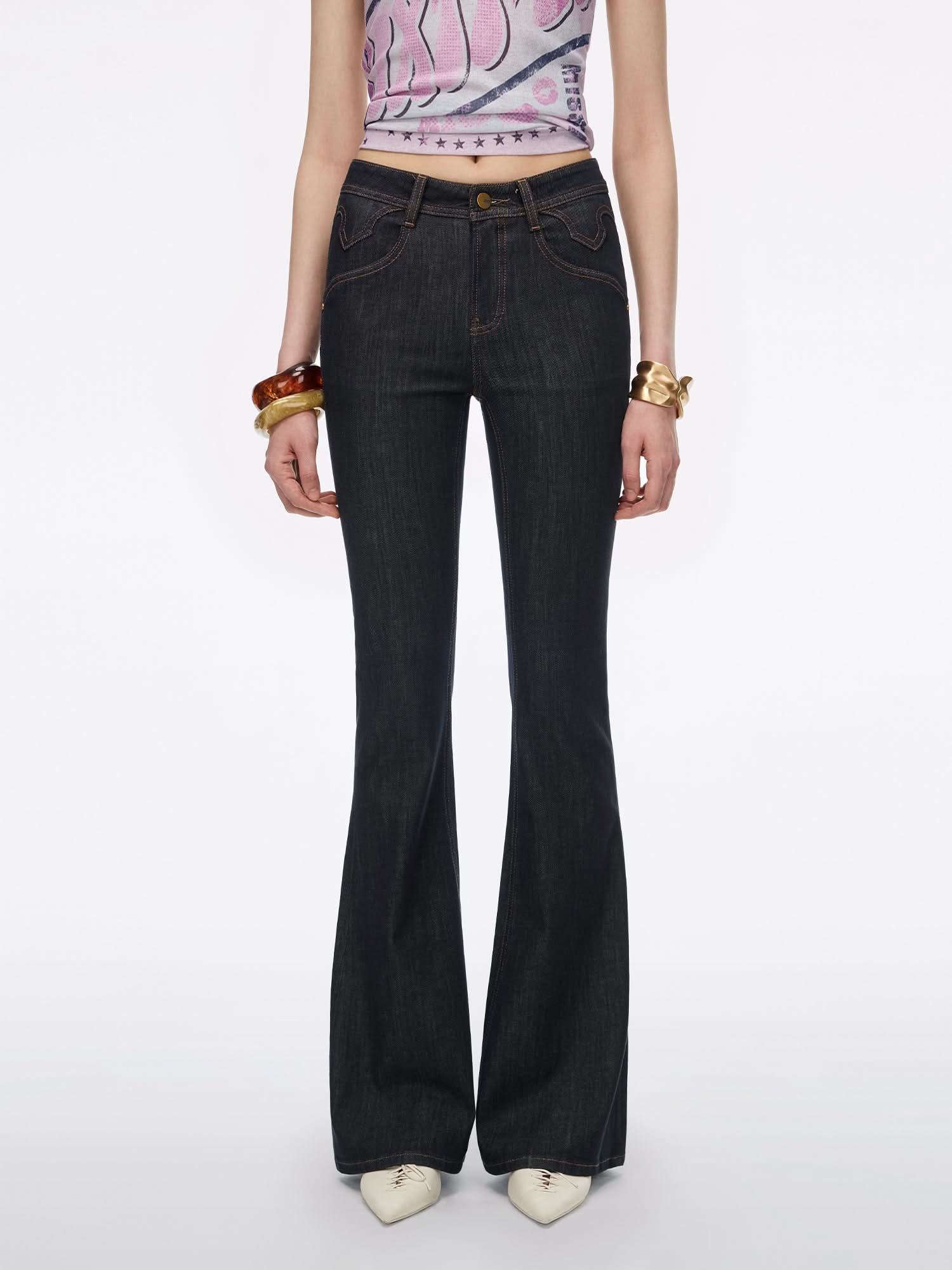 Flared Jeans-BELLA