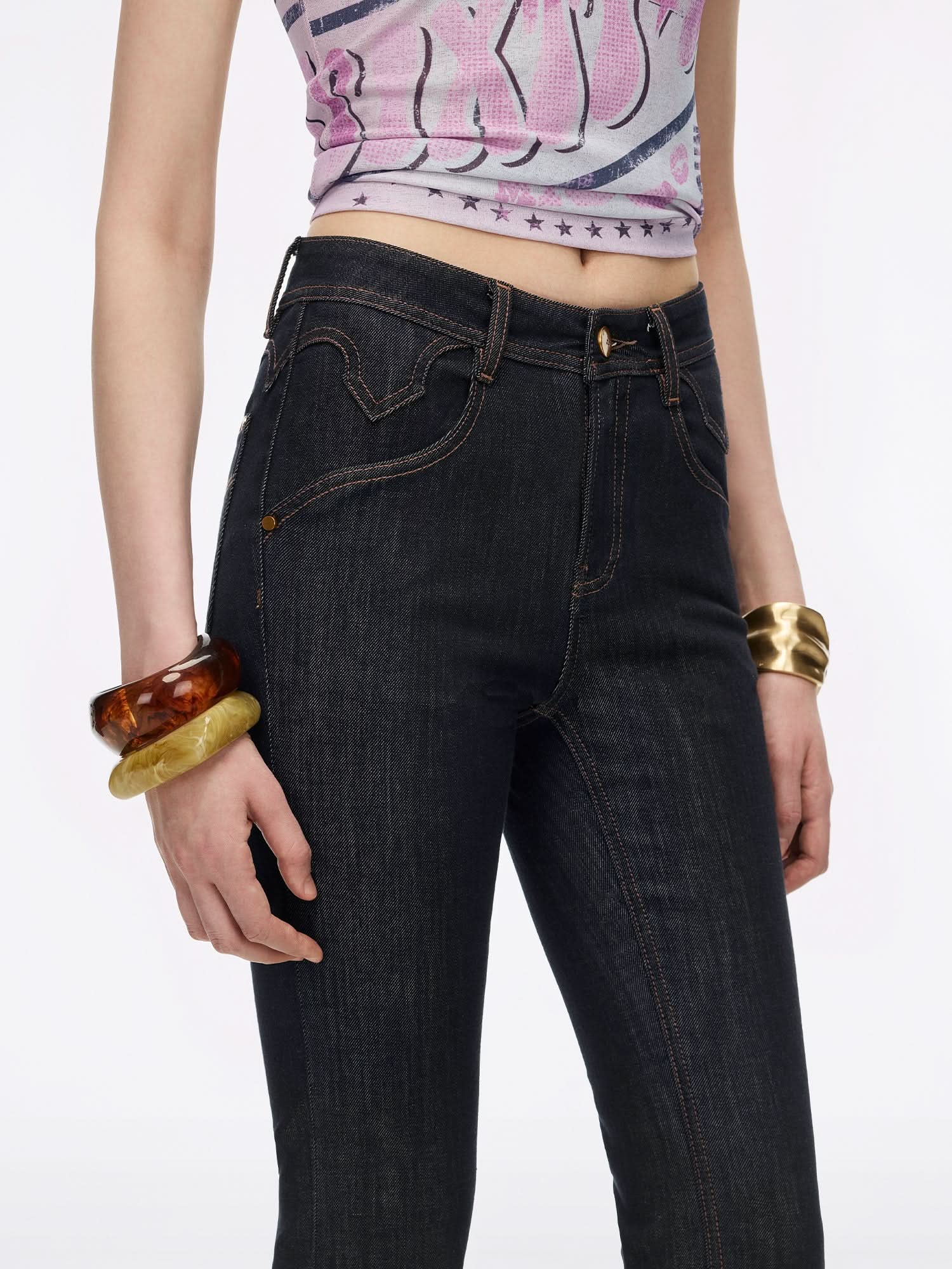 Flared Jeans-BELLA