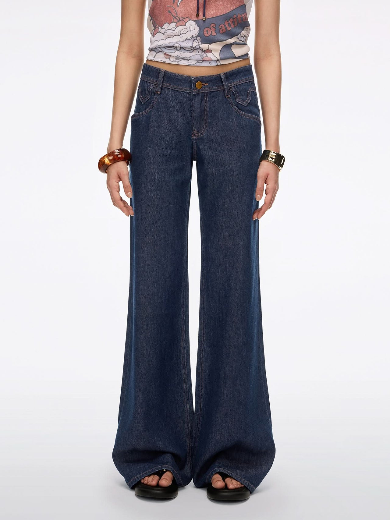 Flared Jeans-BELLA