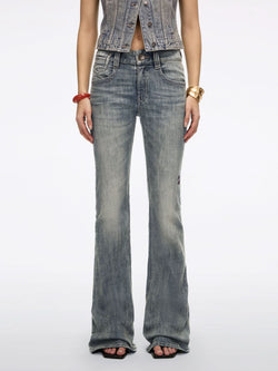 Logo Flared Jeans