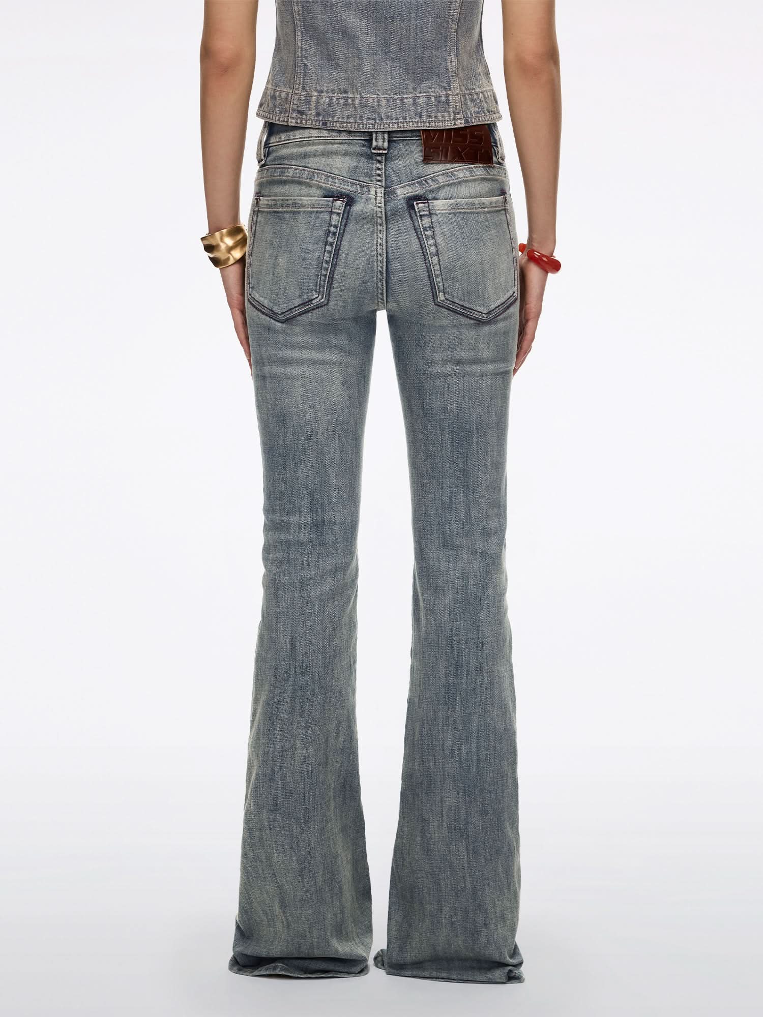 Logo Flared Jeans
